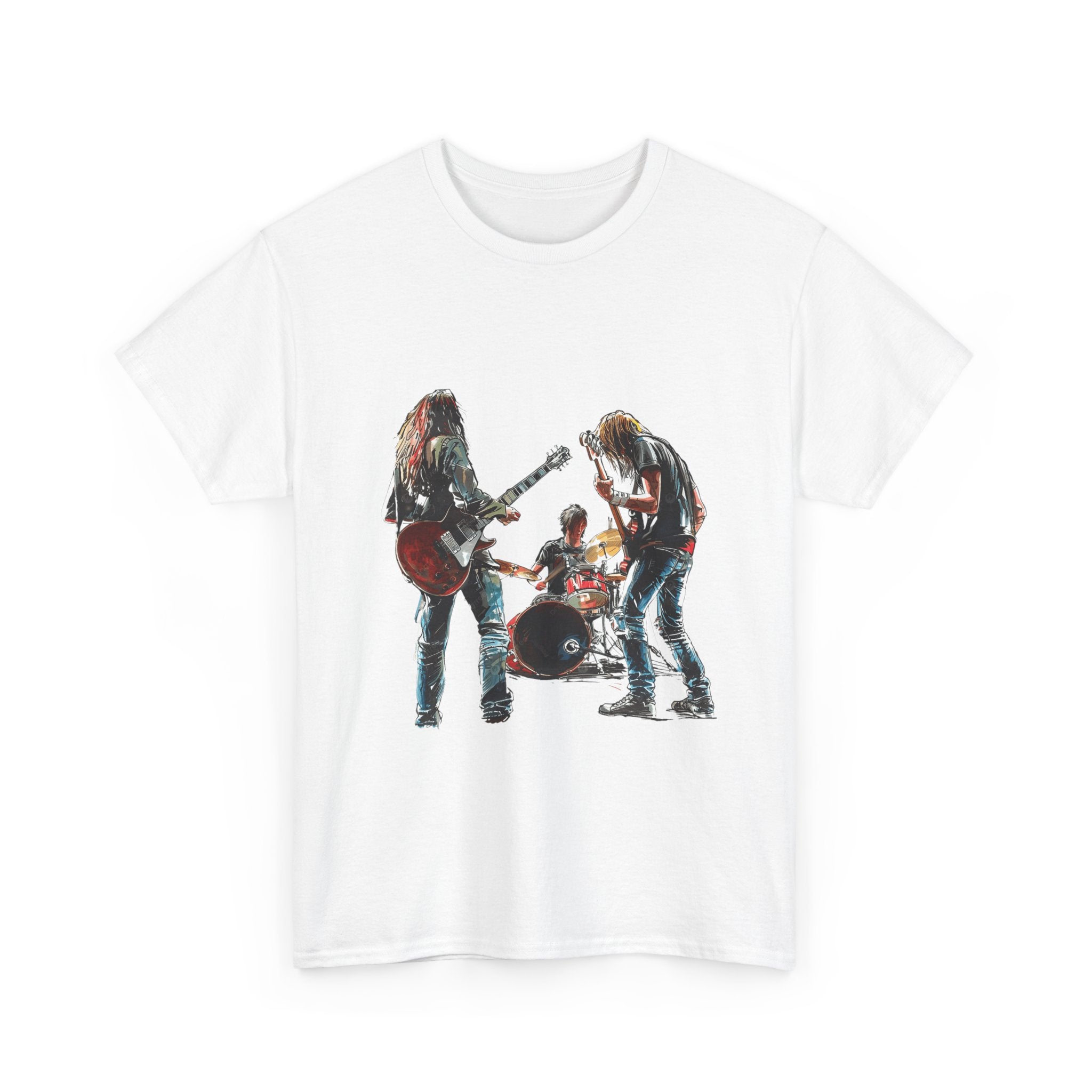 Band Silhouette T‑Shirt — Vintage Rock Band Graphic Tee