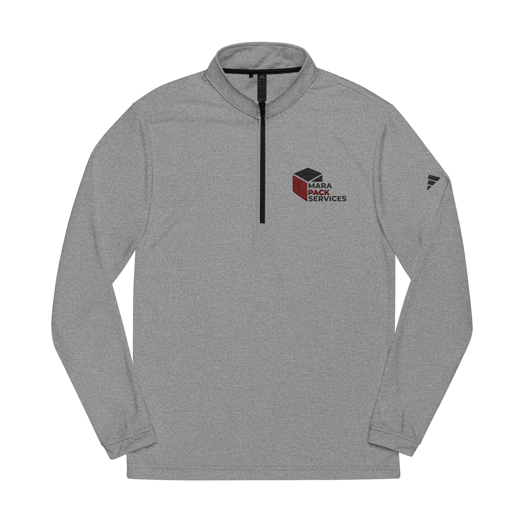 Embroidered Quarter-Zip Pullover — Performance adidas® Lightweight Pullover