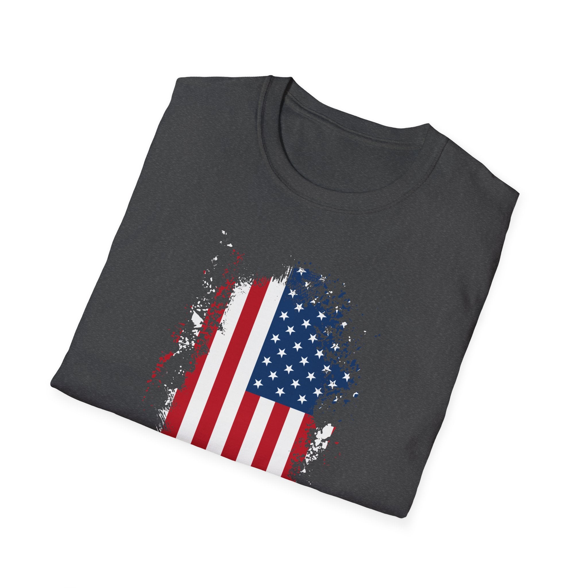 Distressed American Flag T-Shirt — Patriotic USA Tee for 4th of July