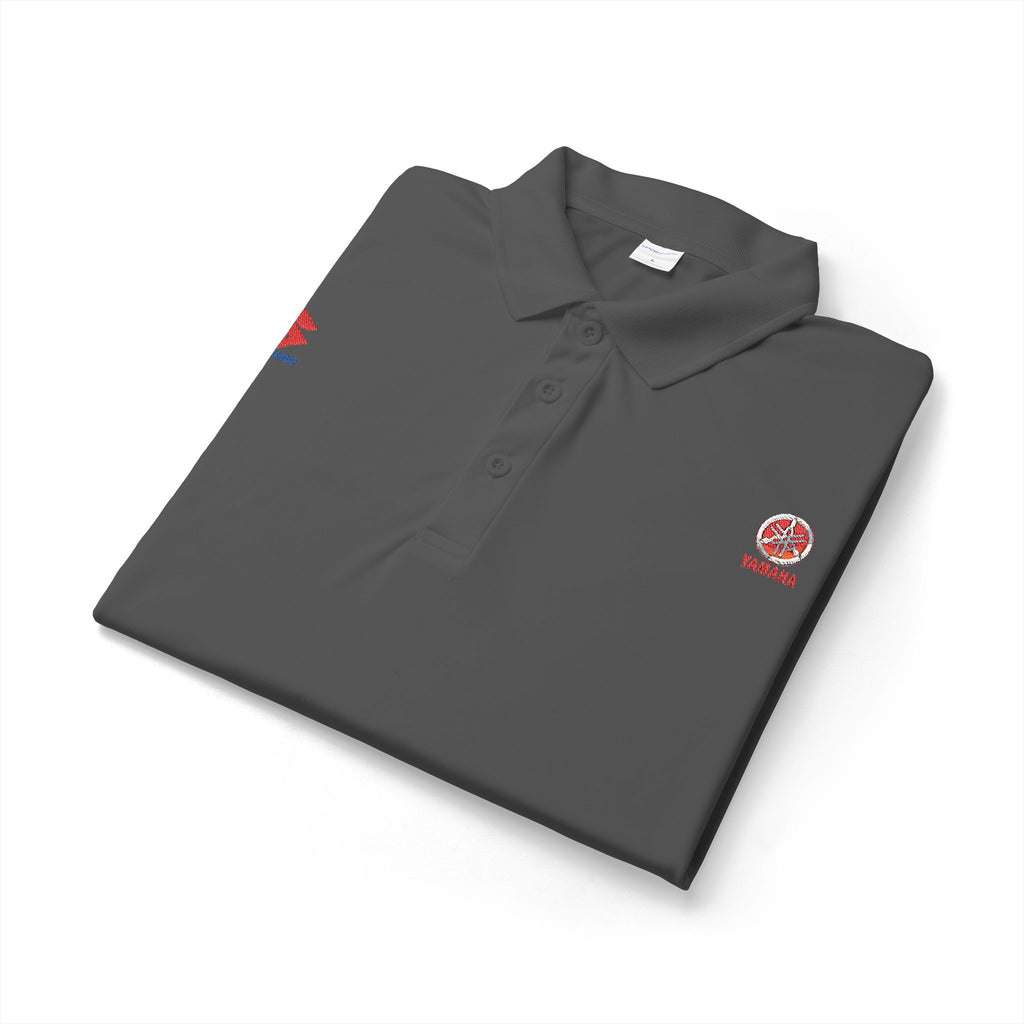 White Embroidered Polo Shirt — Canada Maple Crest & Logo