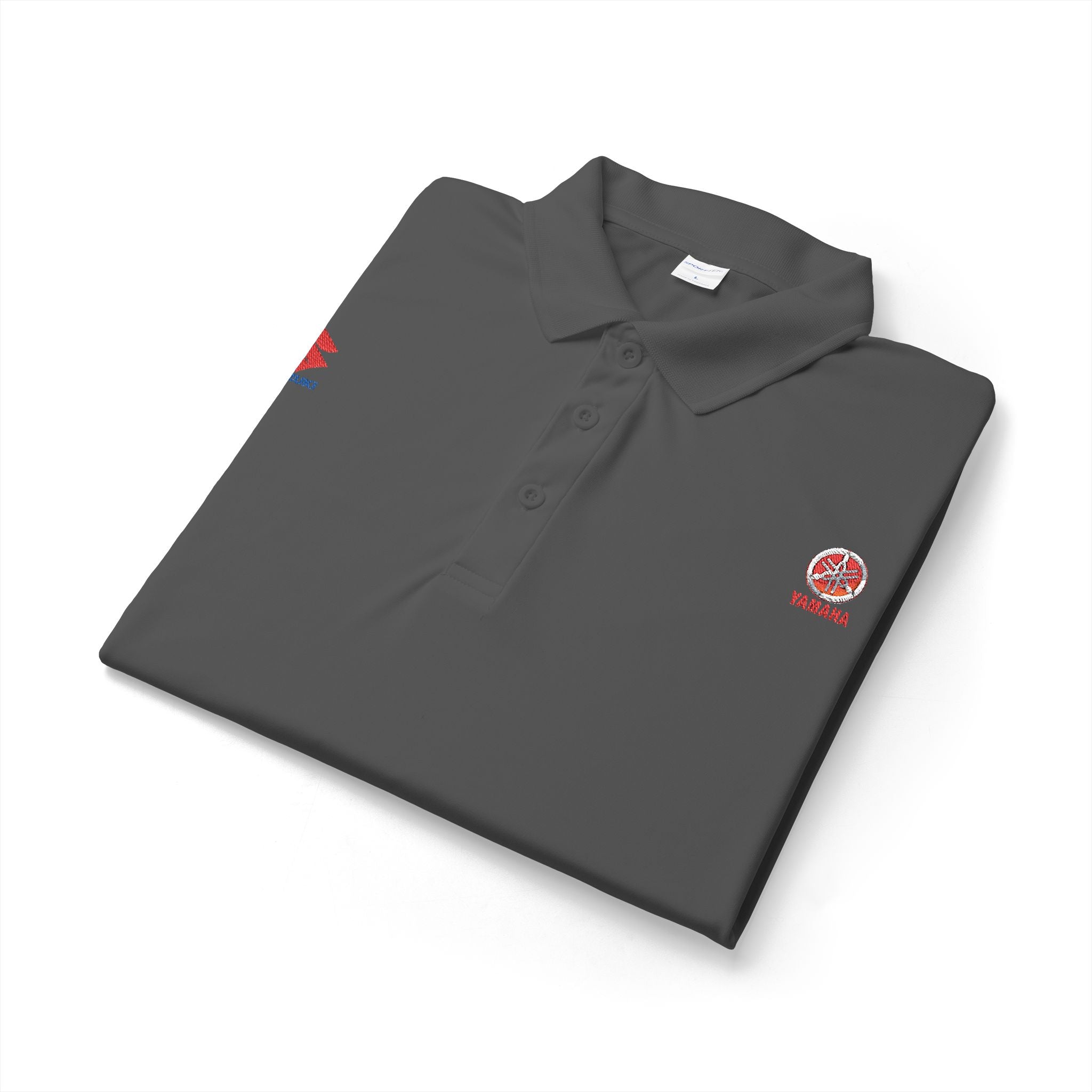 White Embroidered Polo Shirt — Canada Maple Crest & Logo