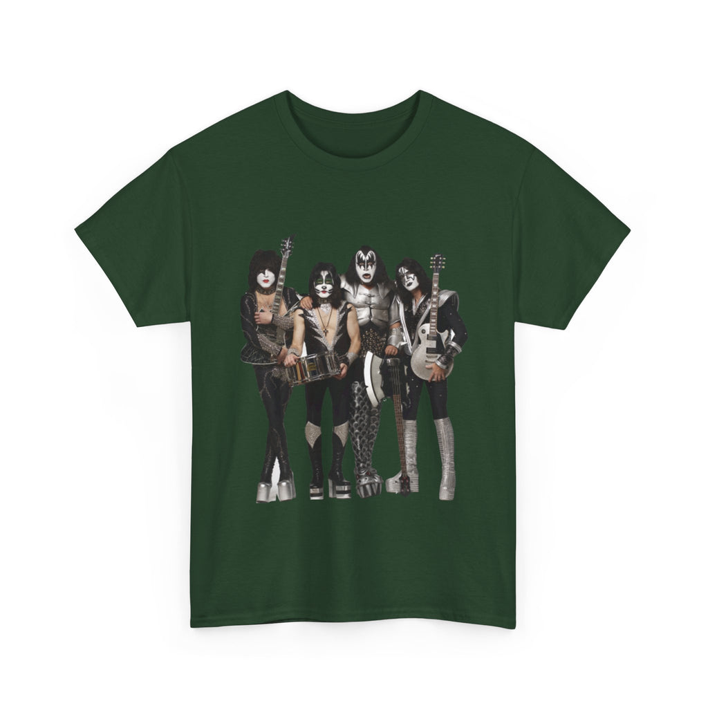 KISS Band Photo Tee – Retro Rock Concert T-Shirt