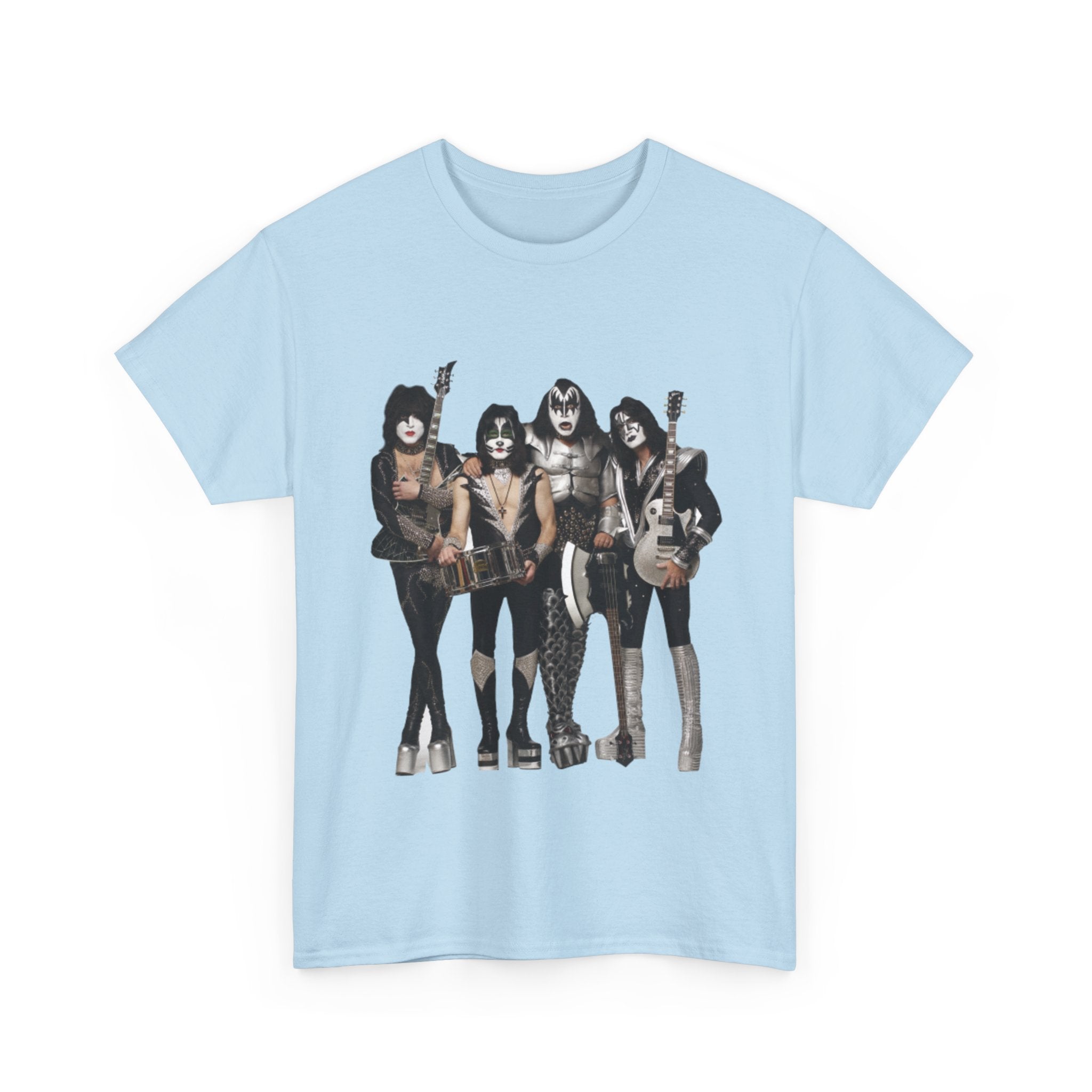 KISS Band Photo Tee – Retro Rock Concert T-Shirt