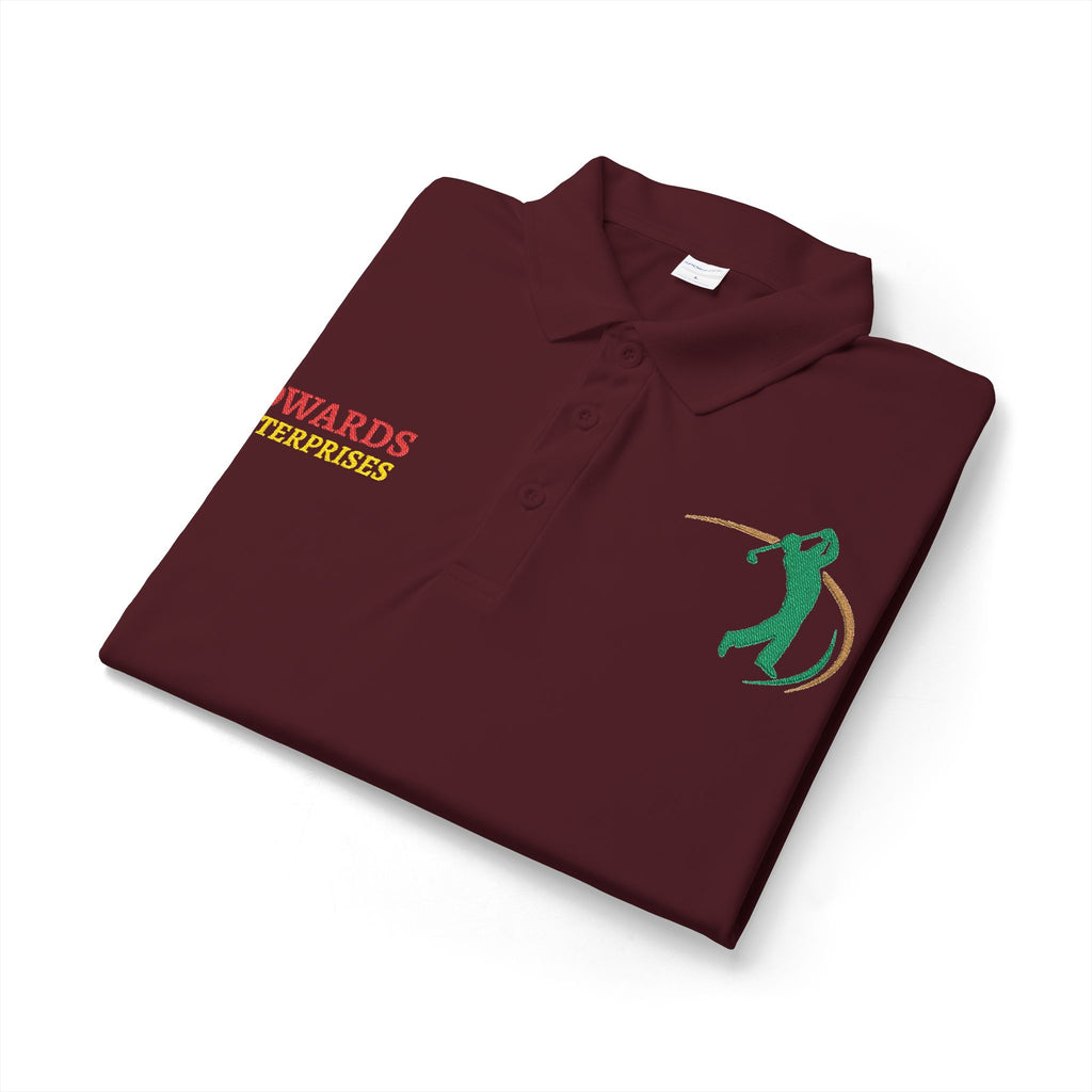 Embroidered Golf Polo — Sowards Golf Logo Performance Shirt