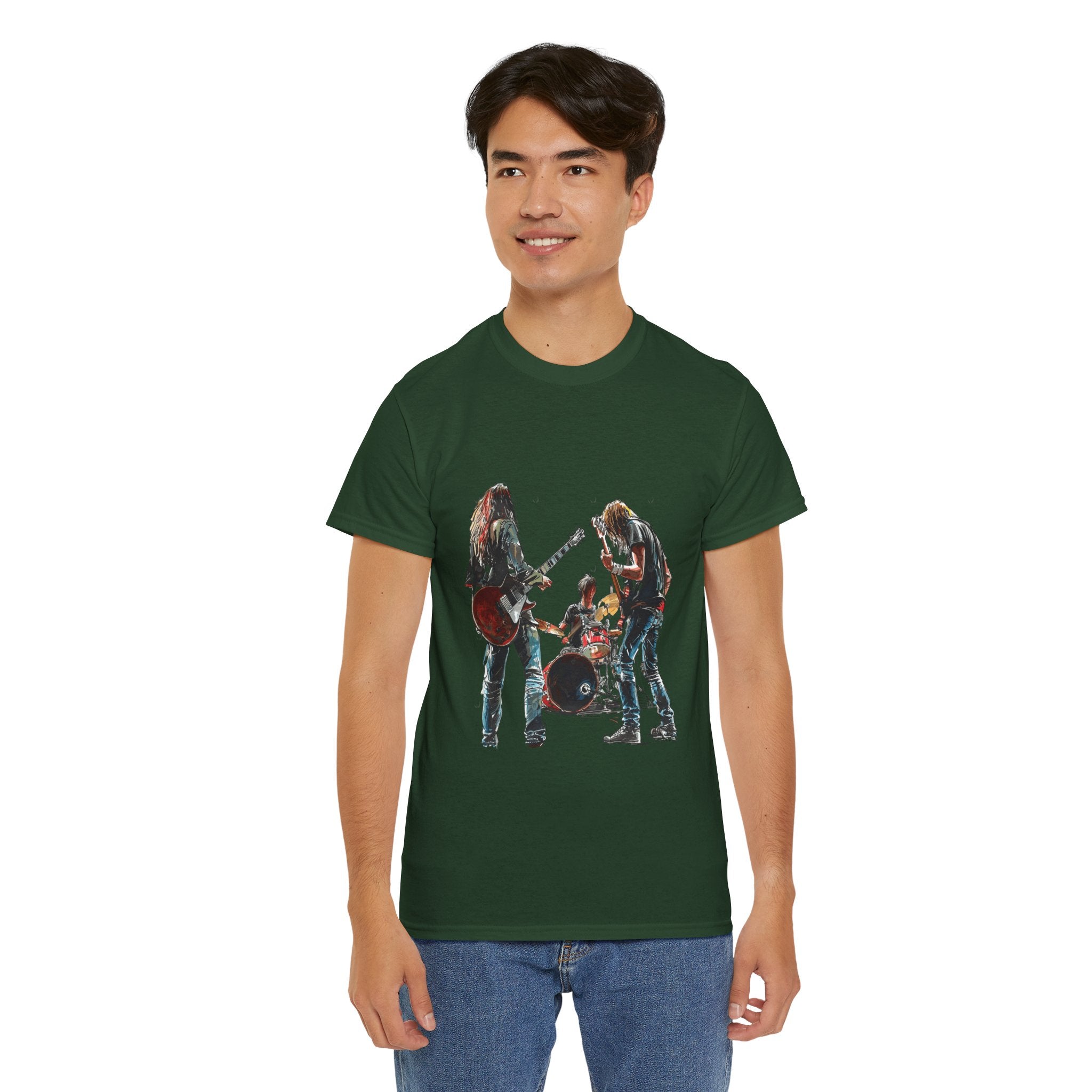 Band Silhouette T‑Shirt — Vintage Rock Band Graphic Tee