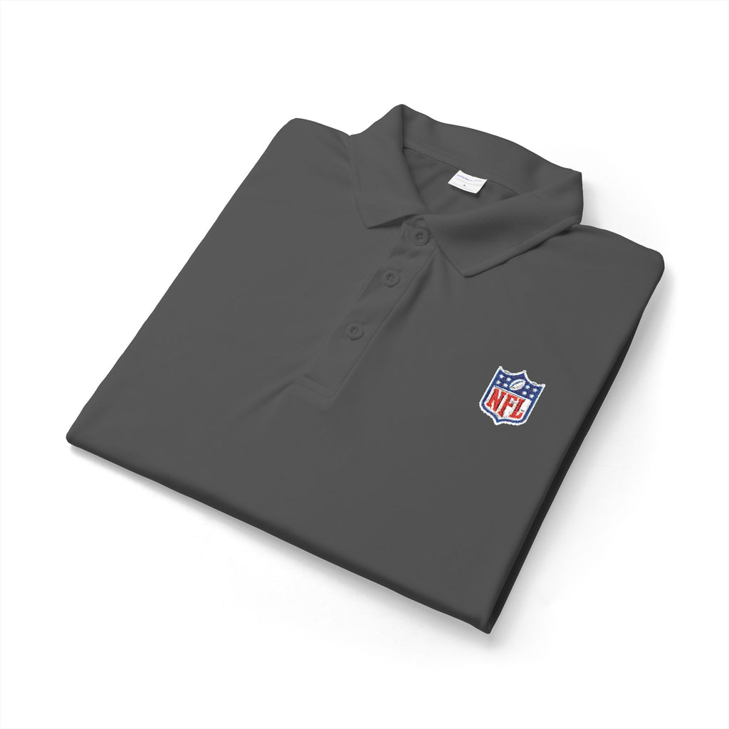 NFL Logo White Performance Polo — Men's Short-Sleeve Athletic Shirt