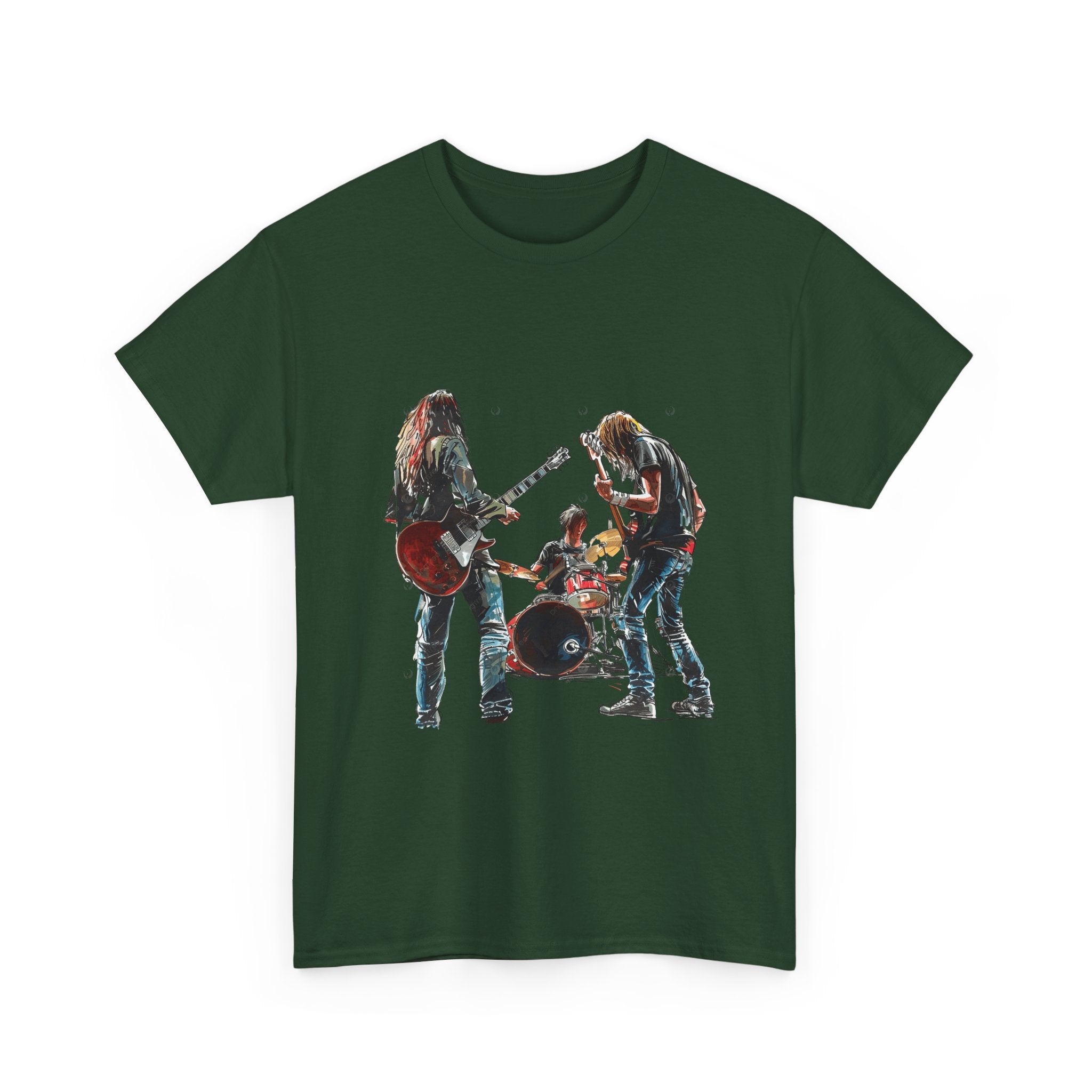 Band Silhouette T‑Shirt — Vintage Rock Band Graphic Tee