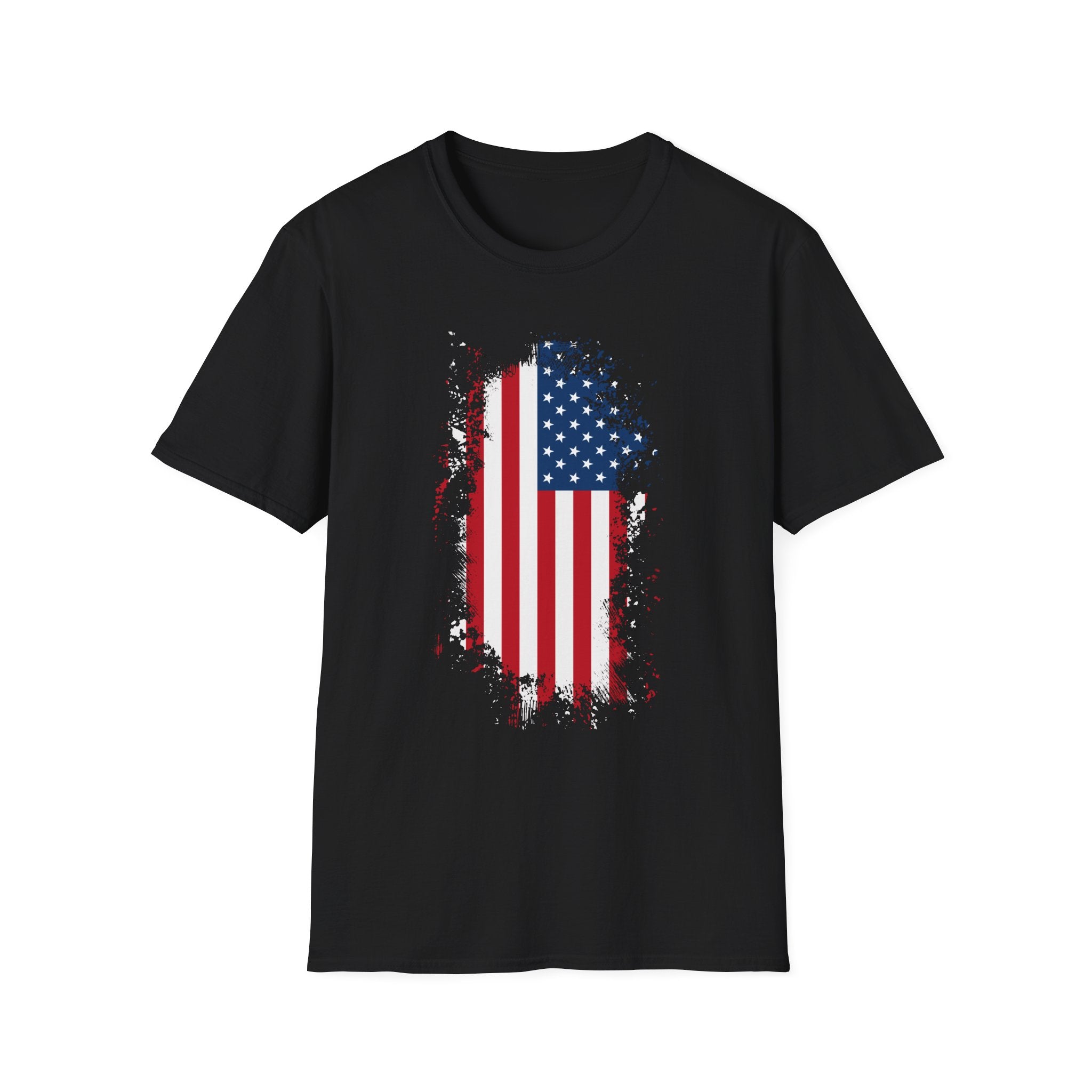Distressed American Flag T-Shirt — Patriotic USA Tee for 4th of July