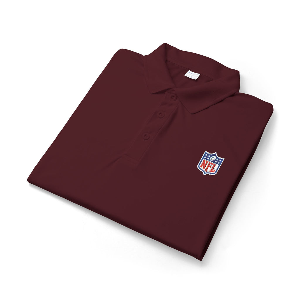 NFL Logo White Performance Polo — Men's Short-Sleeve Athletic Shirt