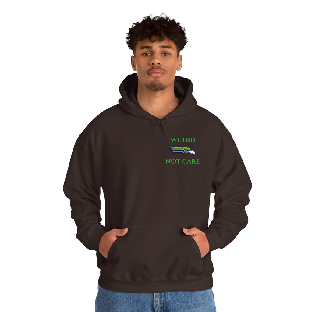 Seahawks 'We Don't Care' Hoodie – Fan Logo Pullover