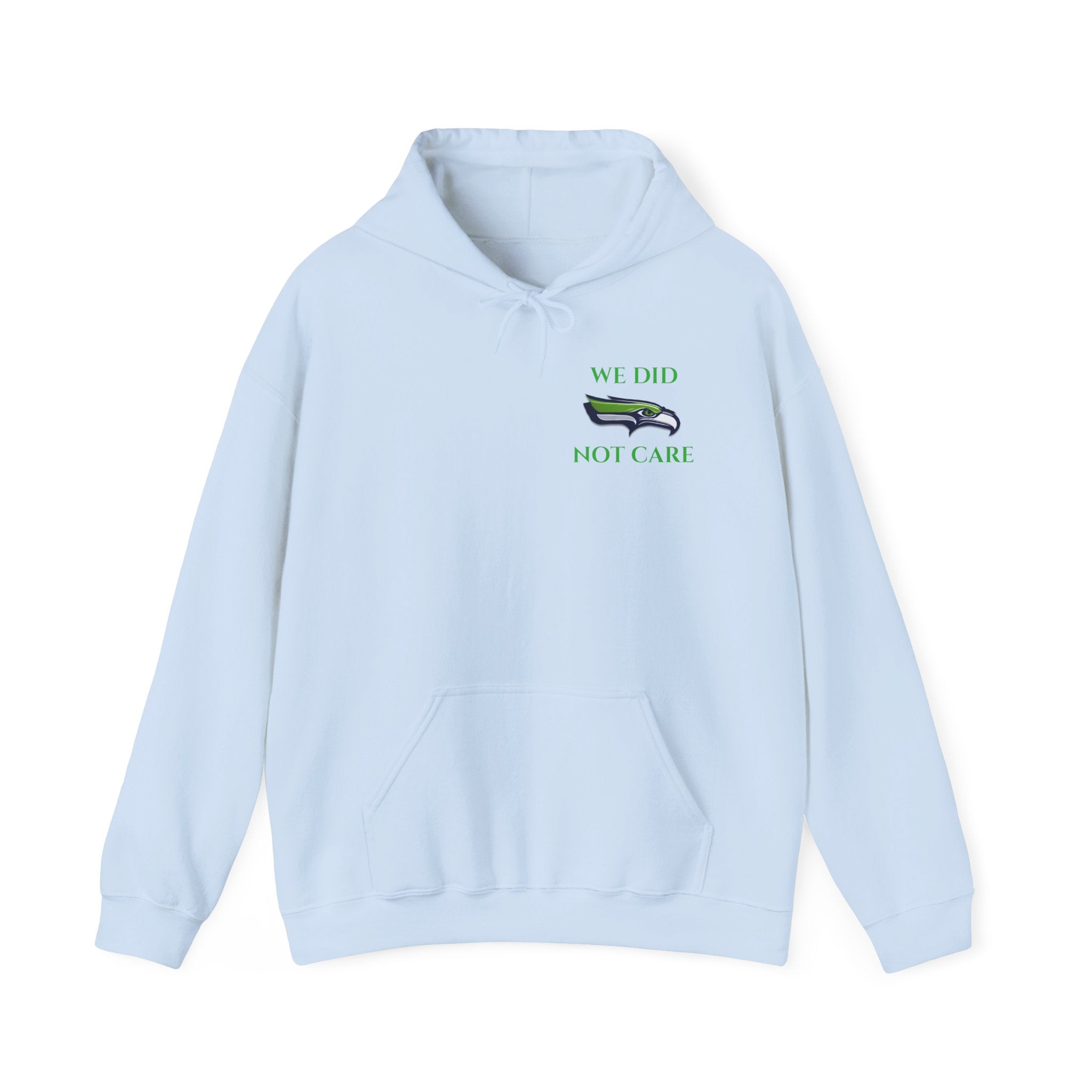 Seahawks 'We Don't Care' Hoodie – Fan Logo Pullover