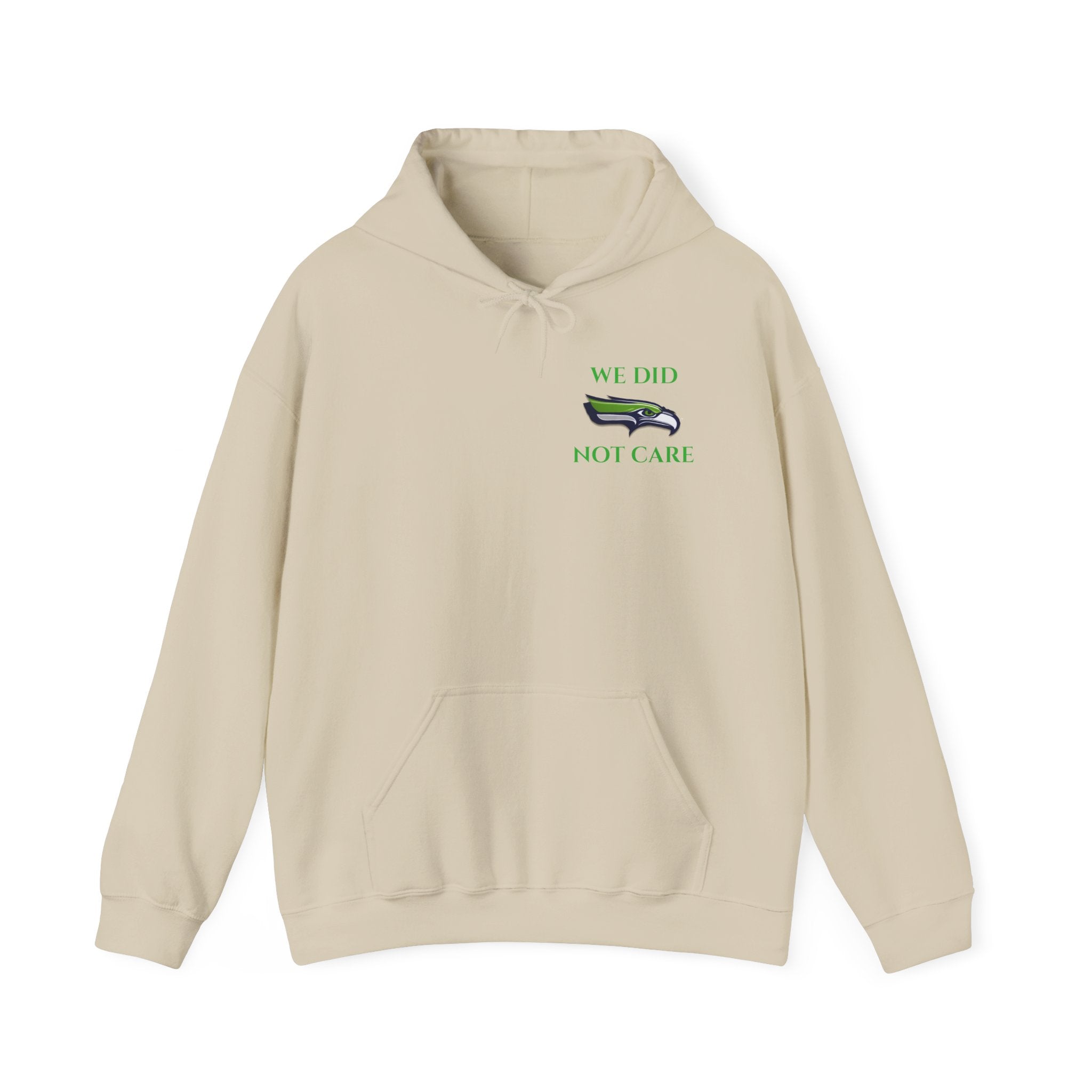 Seahawks 'We Don't Care' Hoodie – Fan Logo Pullover