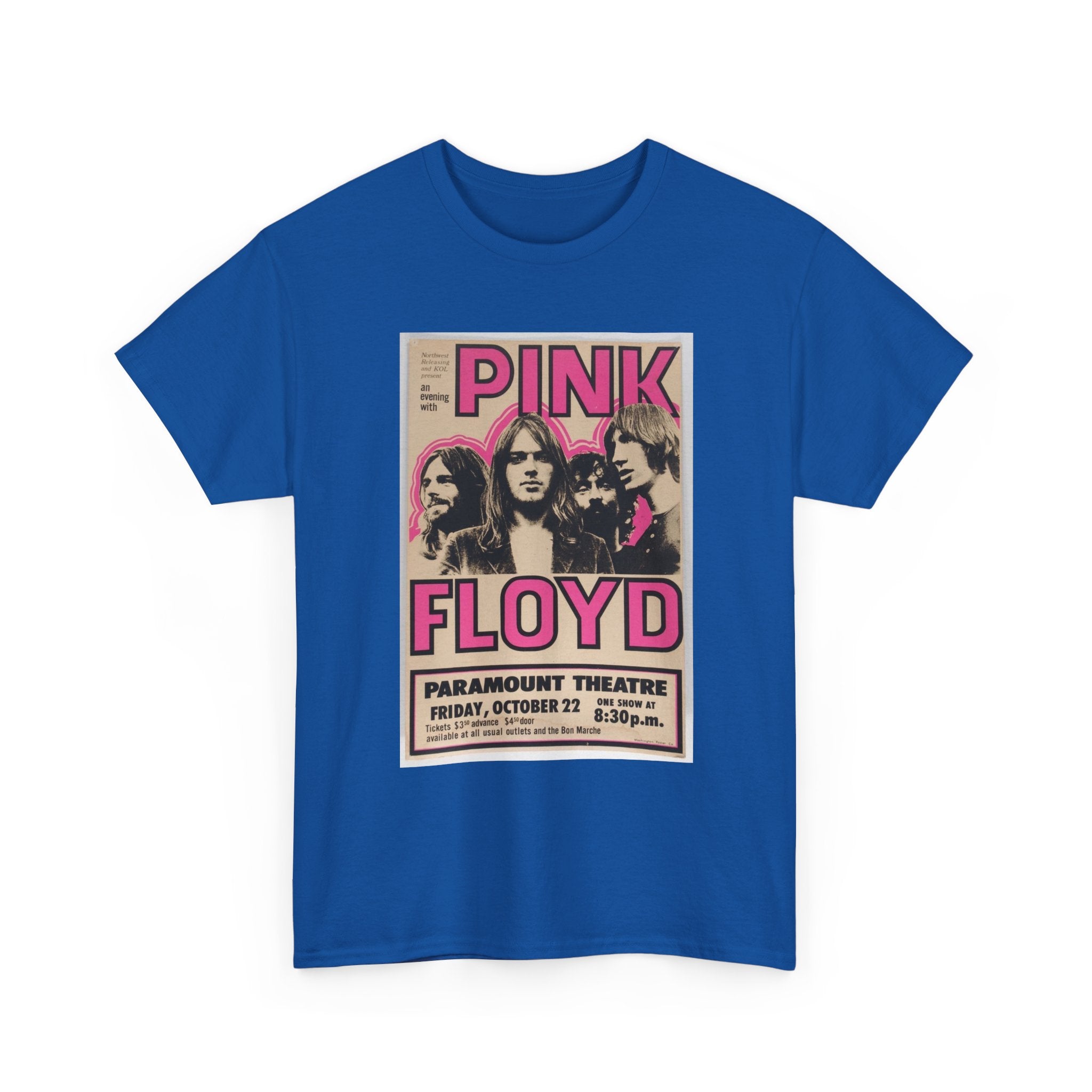 Pink Floyd Vintage Concert Tee — Paramount Theatre Poster Graphic T-Shirt
