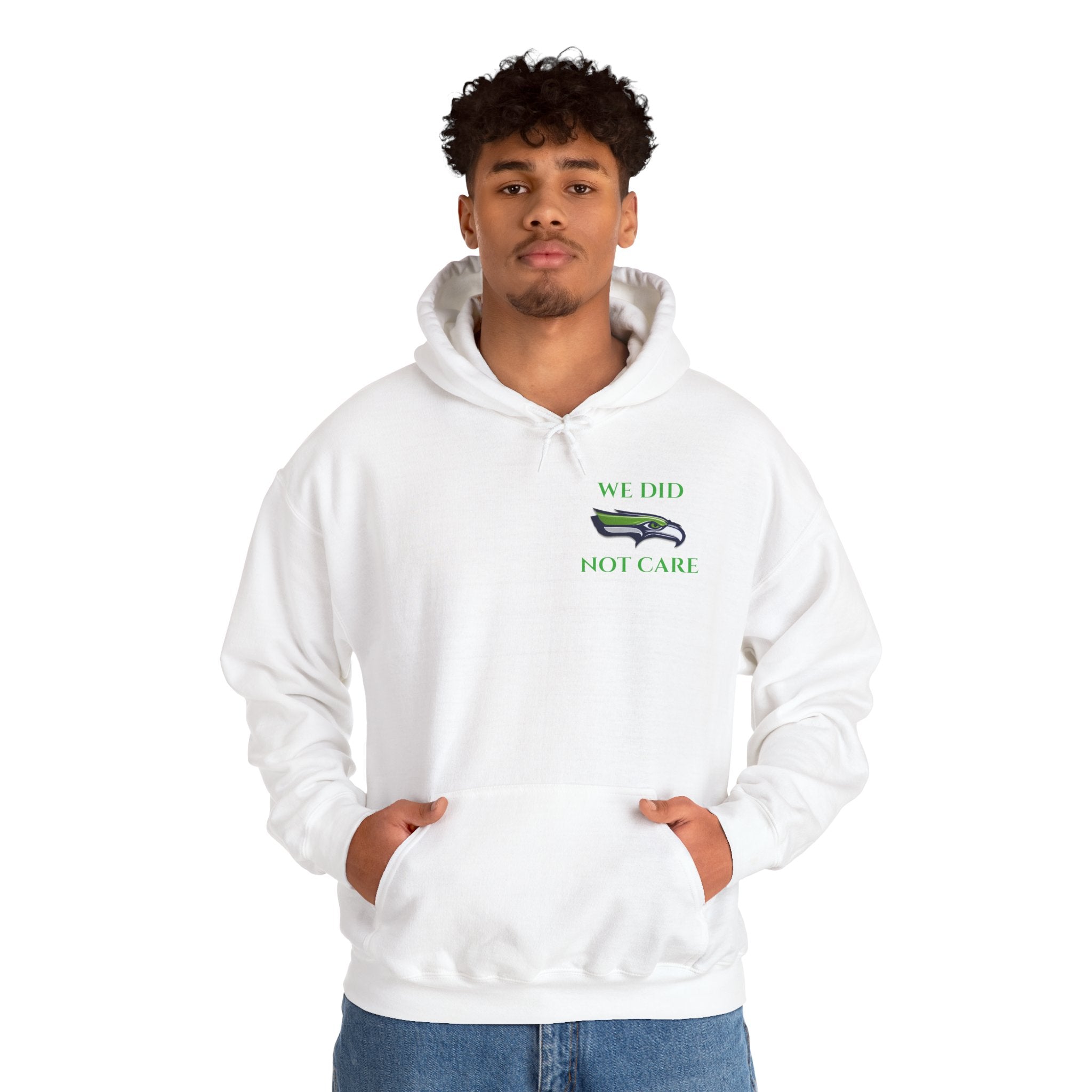 Seahawks 'We Don't Care' Hoodie – Fan Logo Pullover