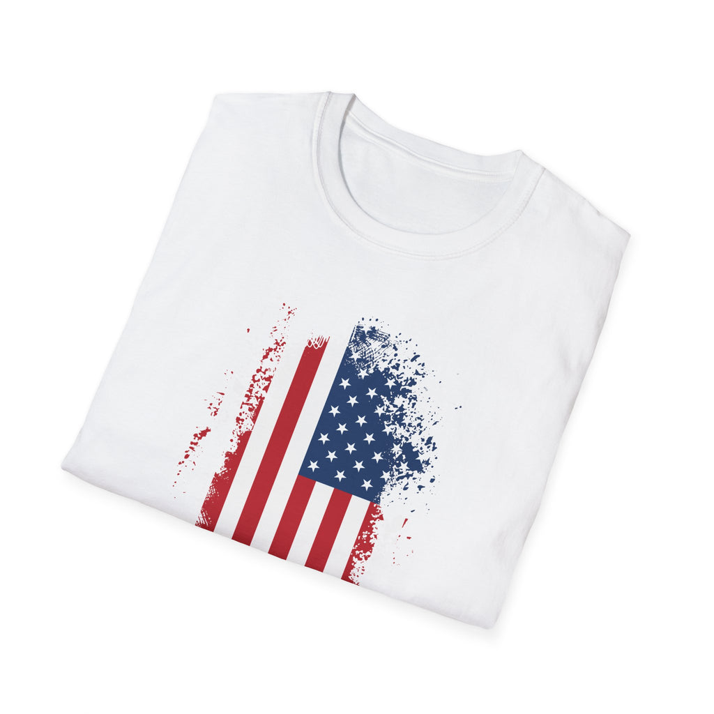 Distressed American Flag T-Shirt — Patriotic USA Tee for 4th of July