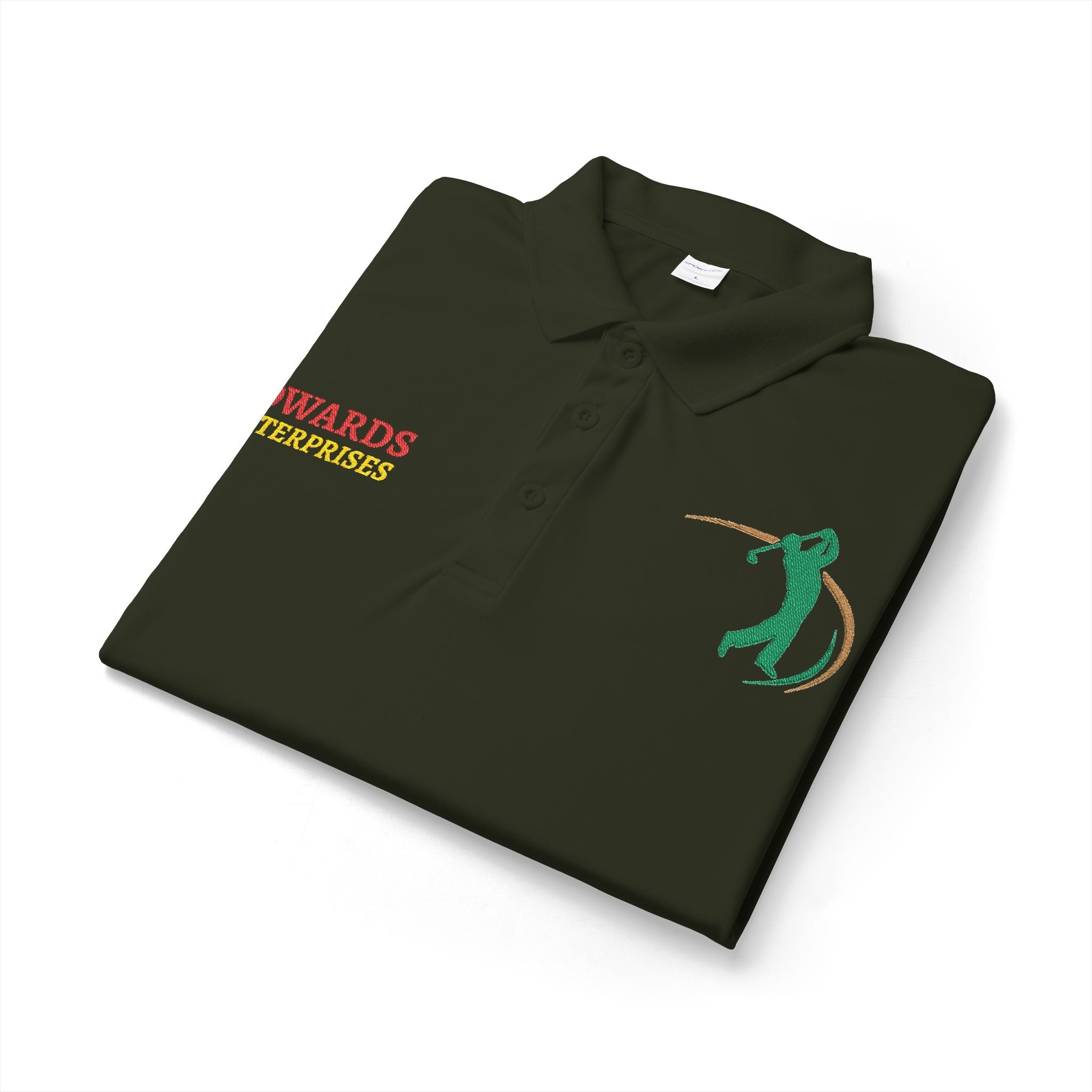 Embroidered Golf Polo — Sowards Golf Logo Performance Shirt