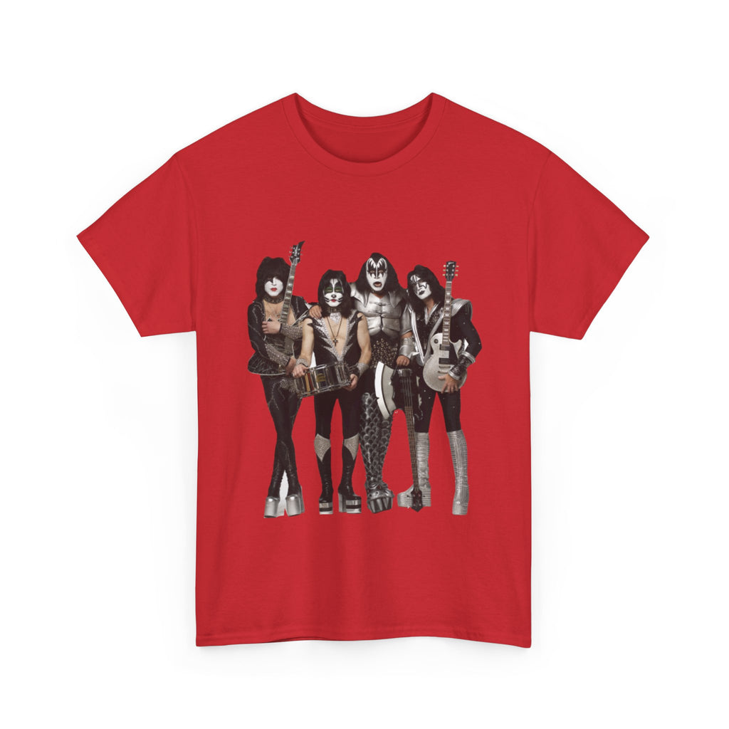 KISS Band Photo Tee – Retro Rock Concert T-Shirt