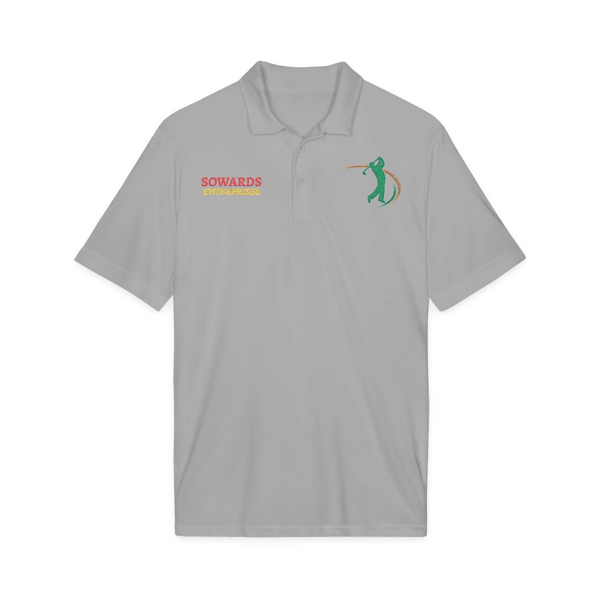 Embroidered Golf Polo — Sowards Golf Logo Performance Shirt