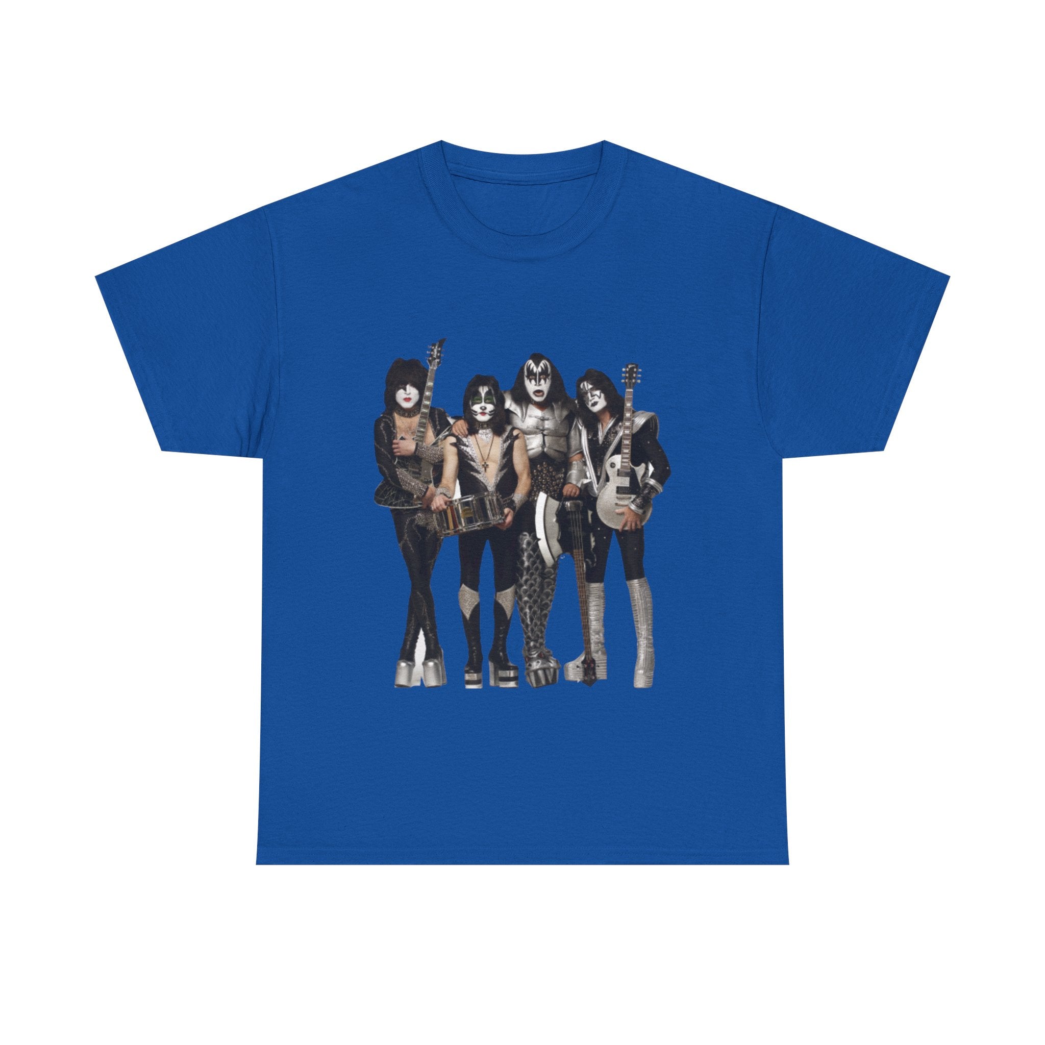 KISS Band Photo Tee – Retro Rock Concert T-Shirt