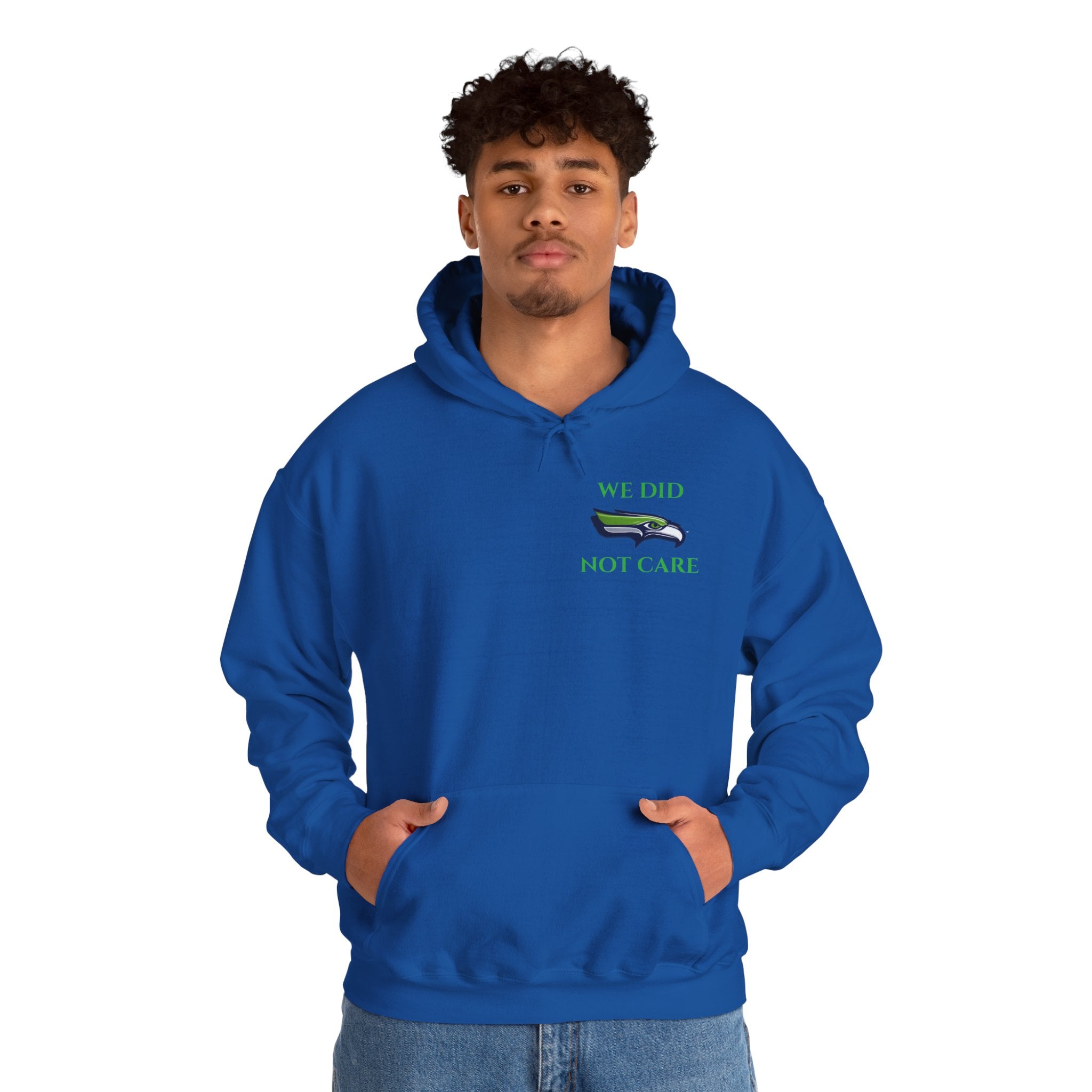 Seahawks 'We Don't Care' Hoodie – Fan Logo Pullover
