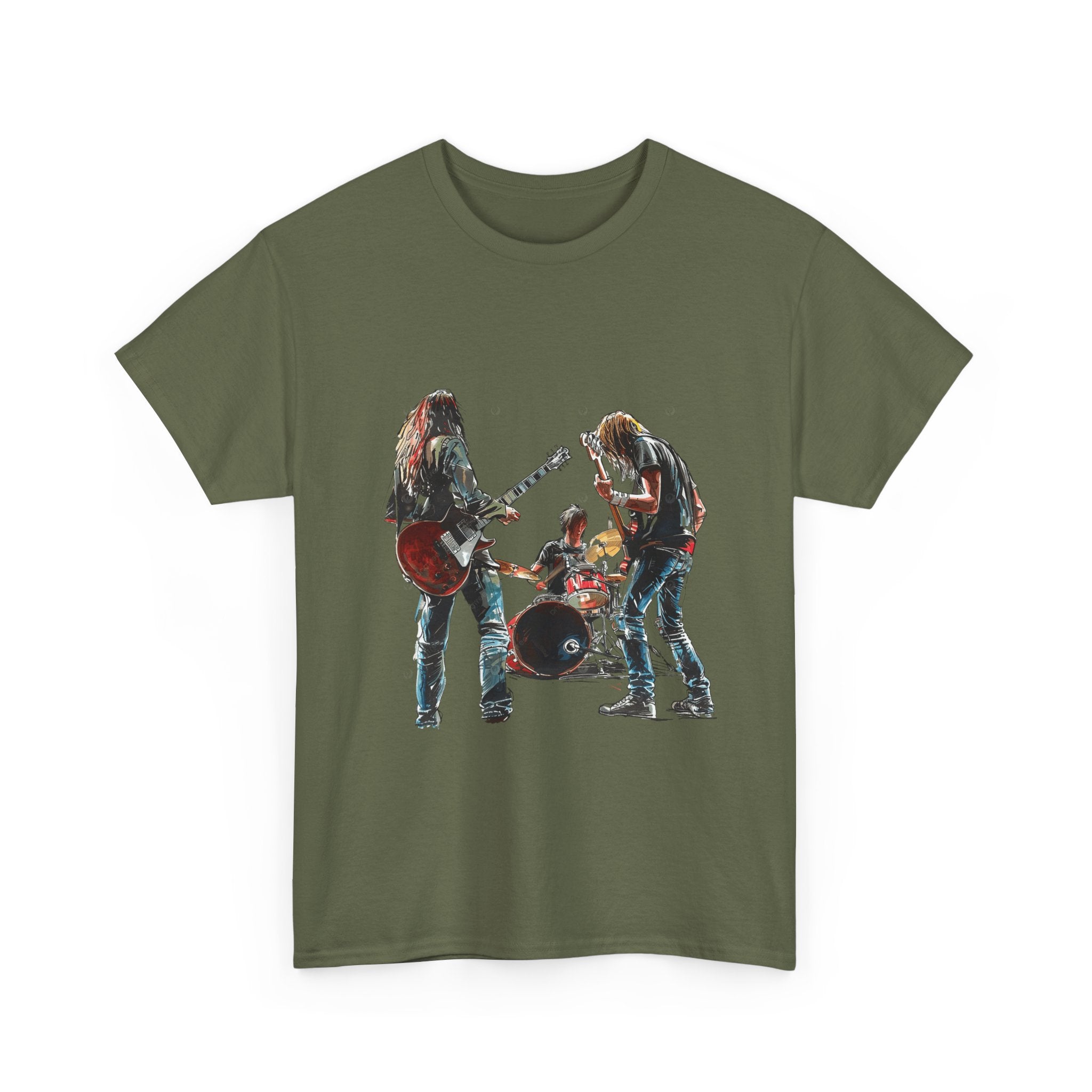 Band Silhouette T‑Shirt — Vintage Rock Band Graphic Tee