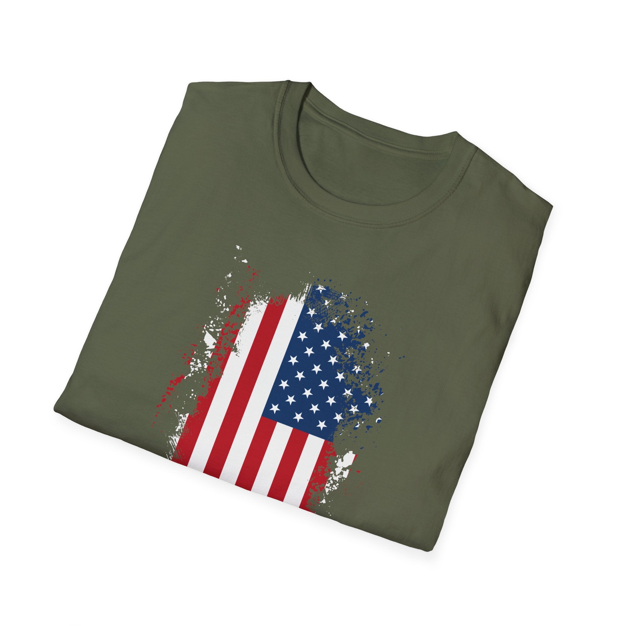 Distressed American Flag T-Shirt — Patriotic USA Tee for 4th of July