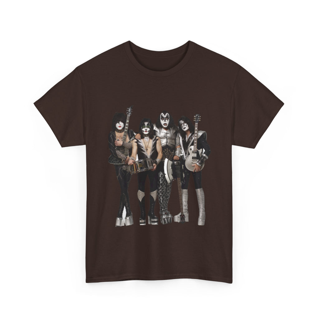 KISS Band Photo Tee – Retro Rock Concert T-Shirt