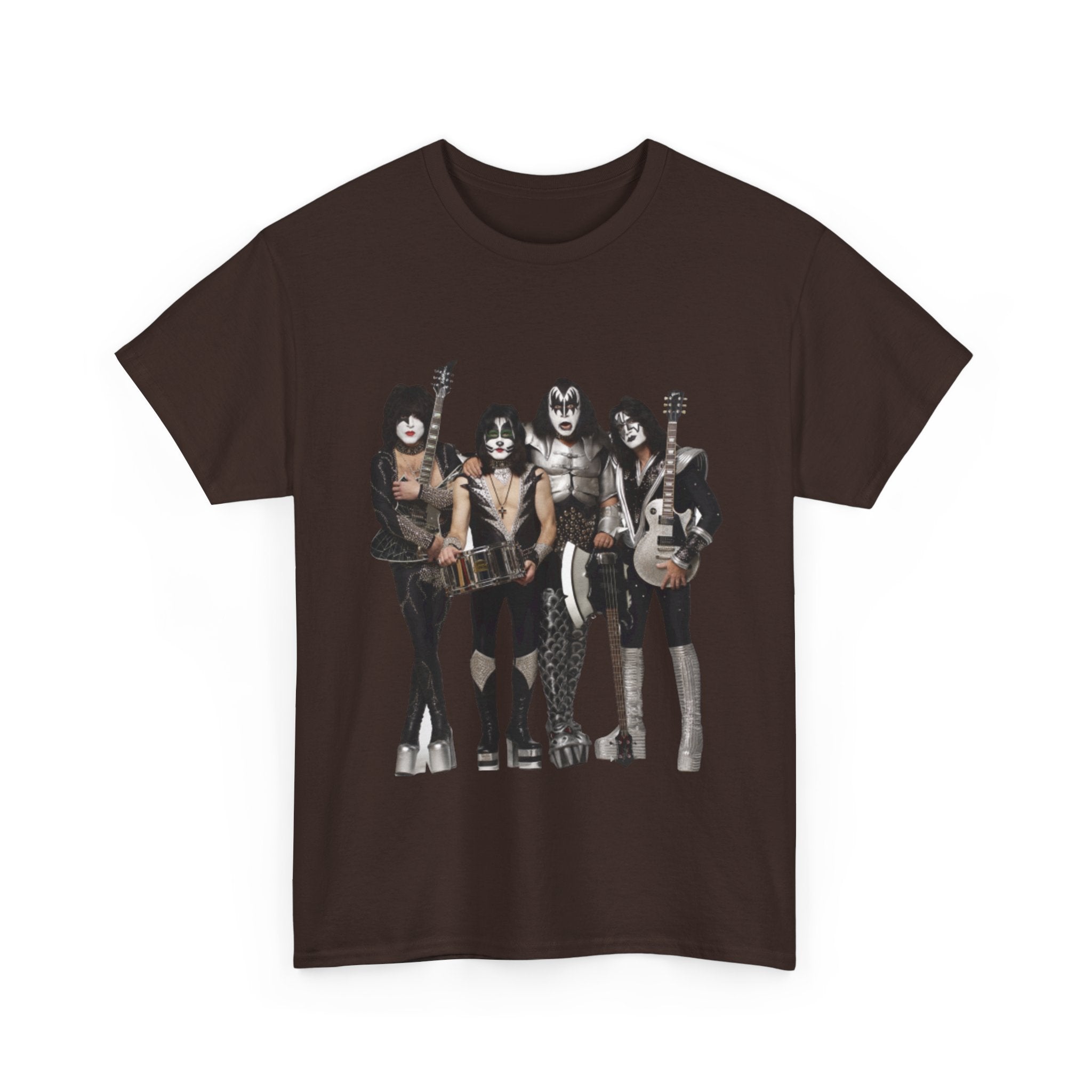 KISS Band Photo Tee – Retro Rock Concert T-Shirt