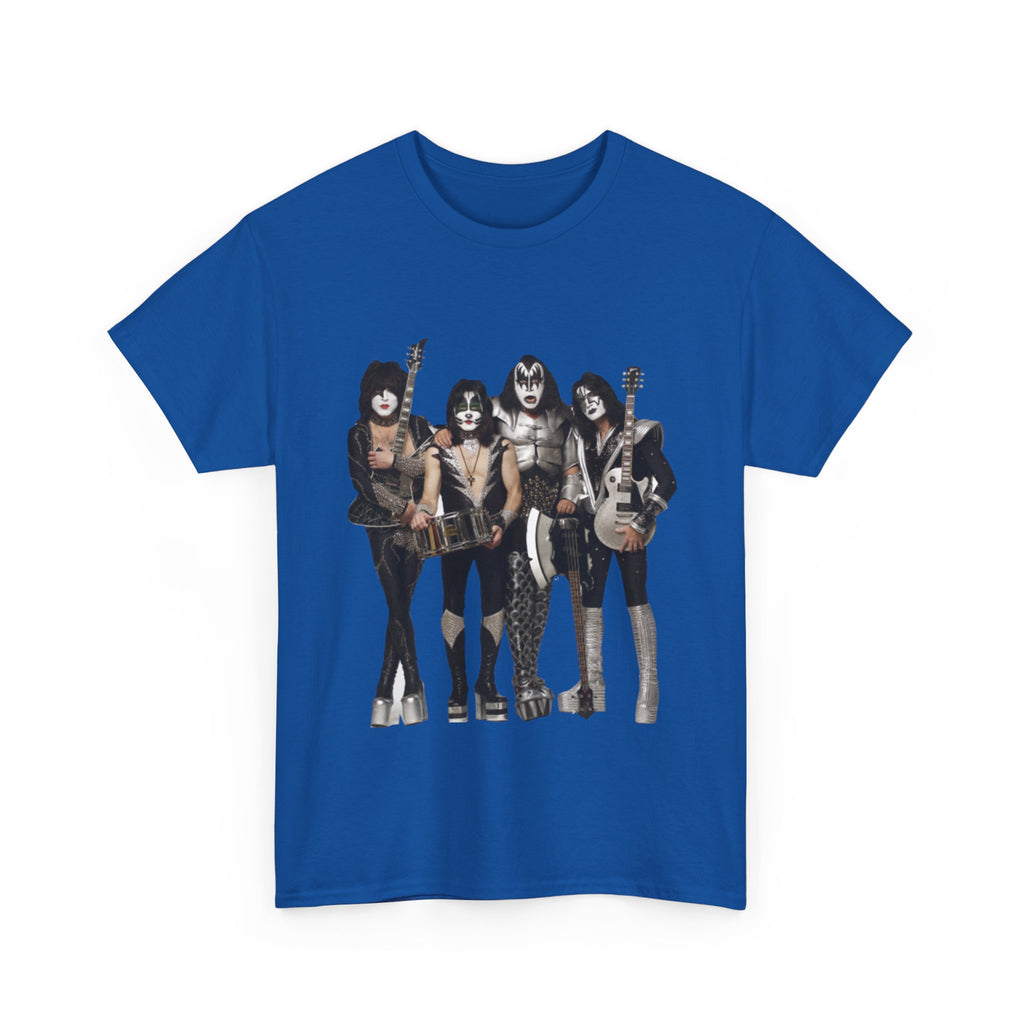 KISS Band Photo Tee – Retro Rock Concert T-Shirt