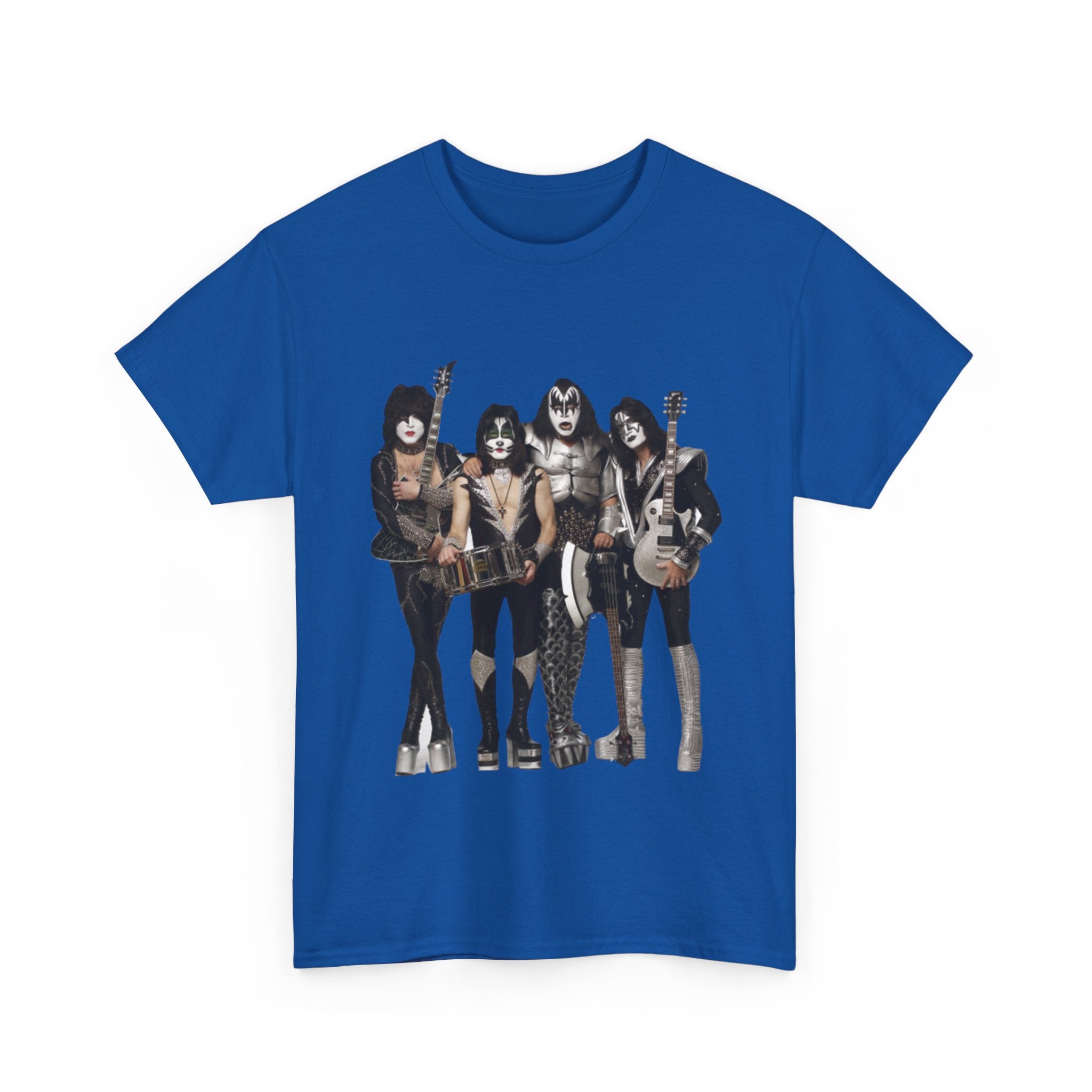 KISS Band Photo Tee – Retro Rock Concert T-Shirt