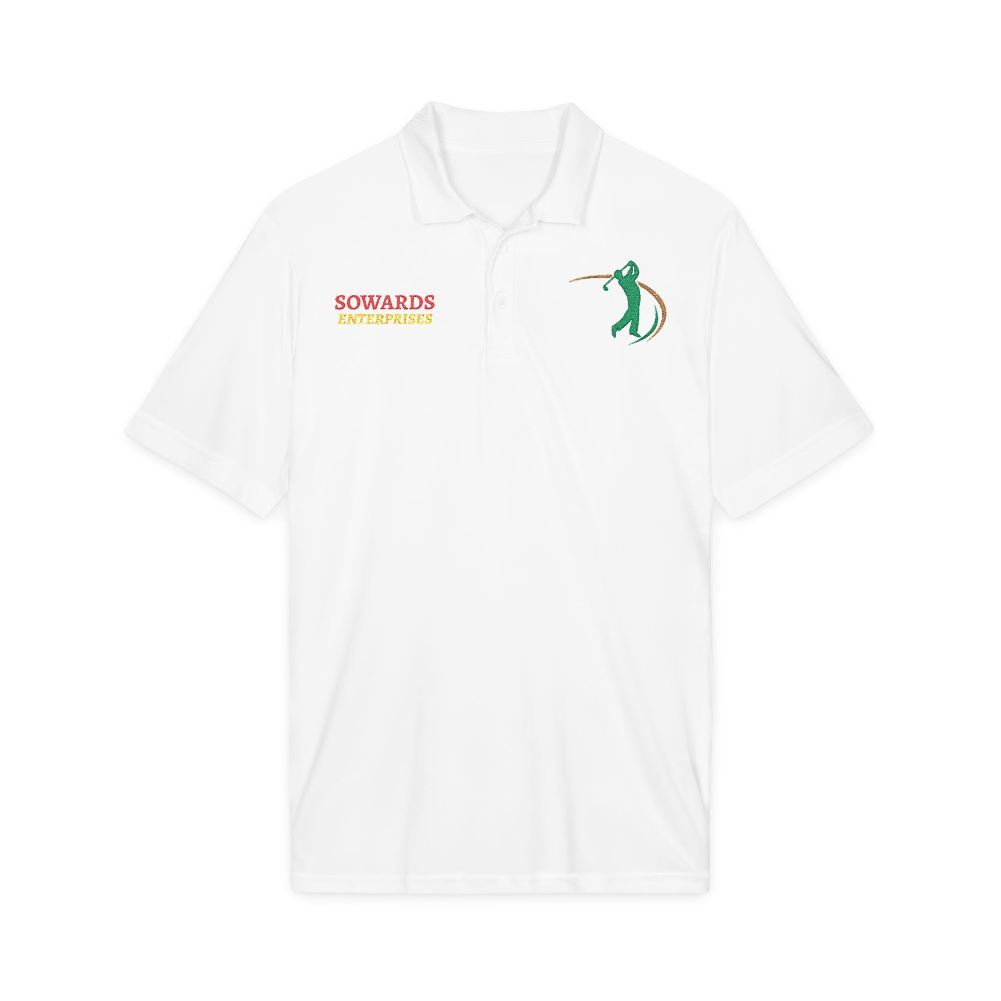 Embroidered Golf Polo — Sowards Golf Logo Performance Shirt