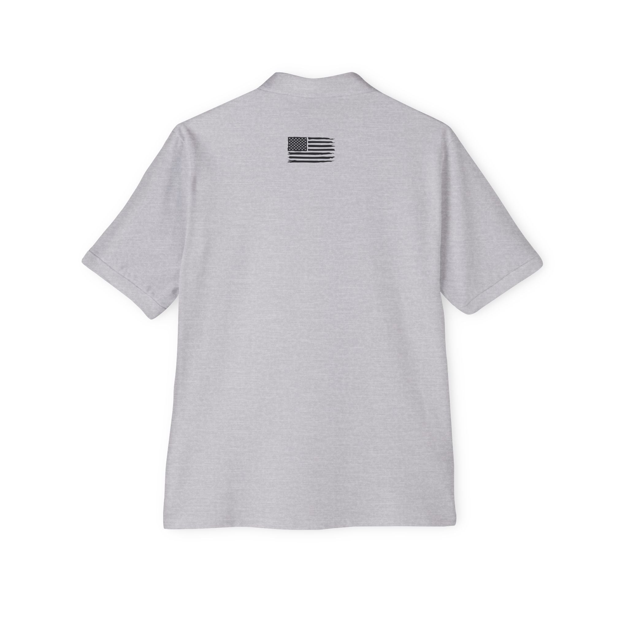 Distressed American Flag Polo — Men’s Patriotic Golf Shirt