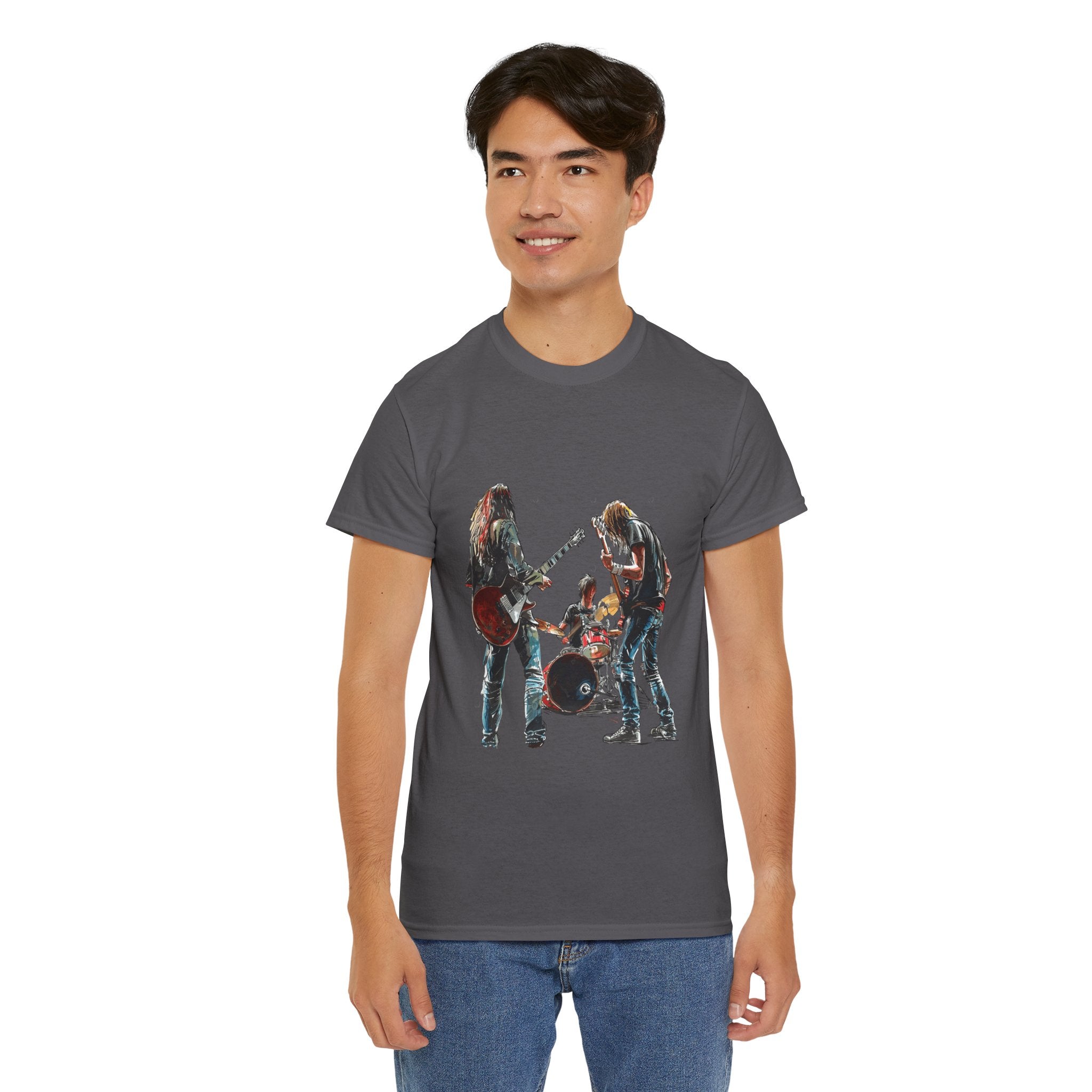 Band Silhouette T‑Shirt — Vintage Rock Band Graphic Tee