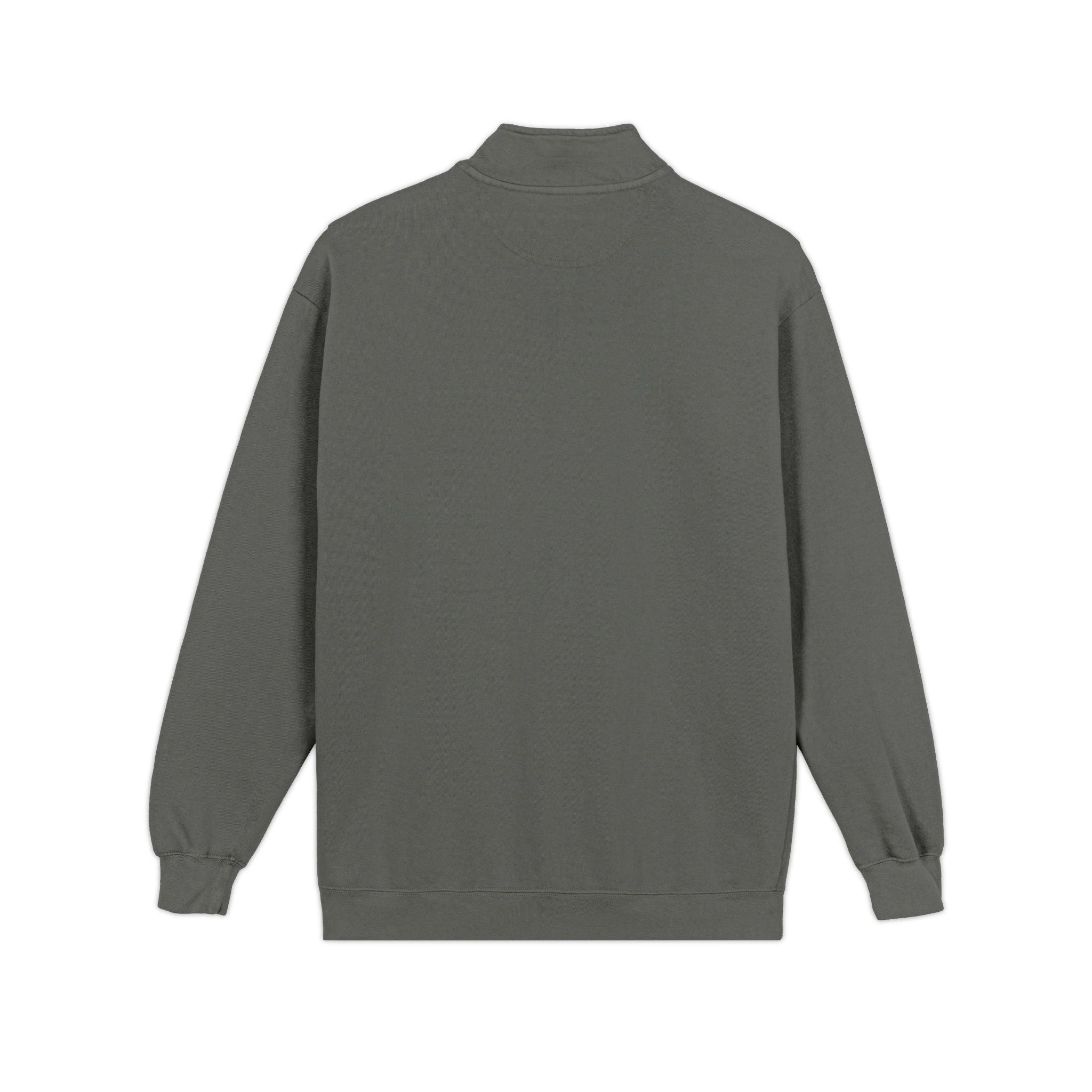 Quarter-Zip Sweatshirt — Minimal Red & Black Hex Logo
