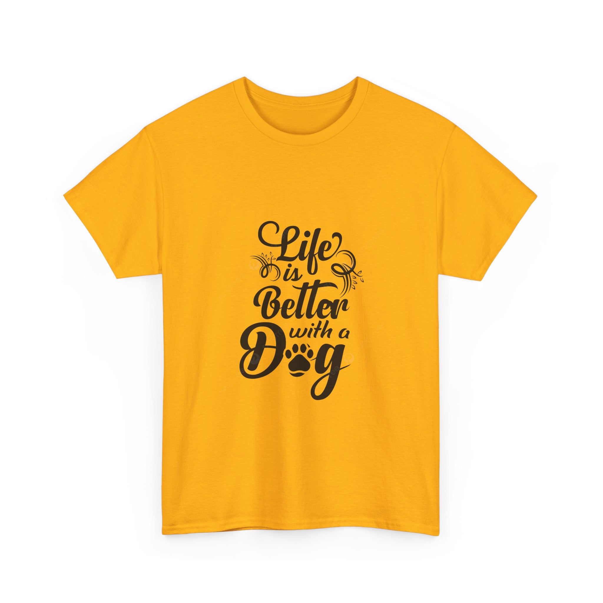 Dog Lover T-Shirt — "Life Is Better With a Dog" Graphic Tee