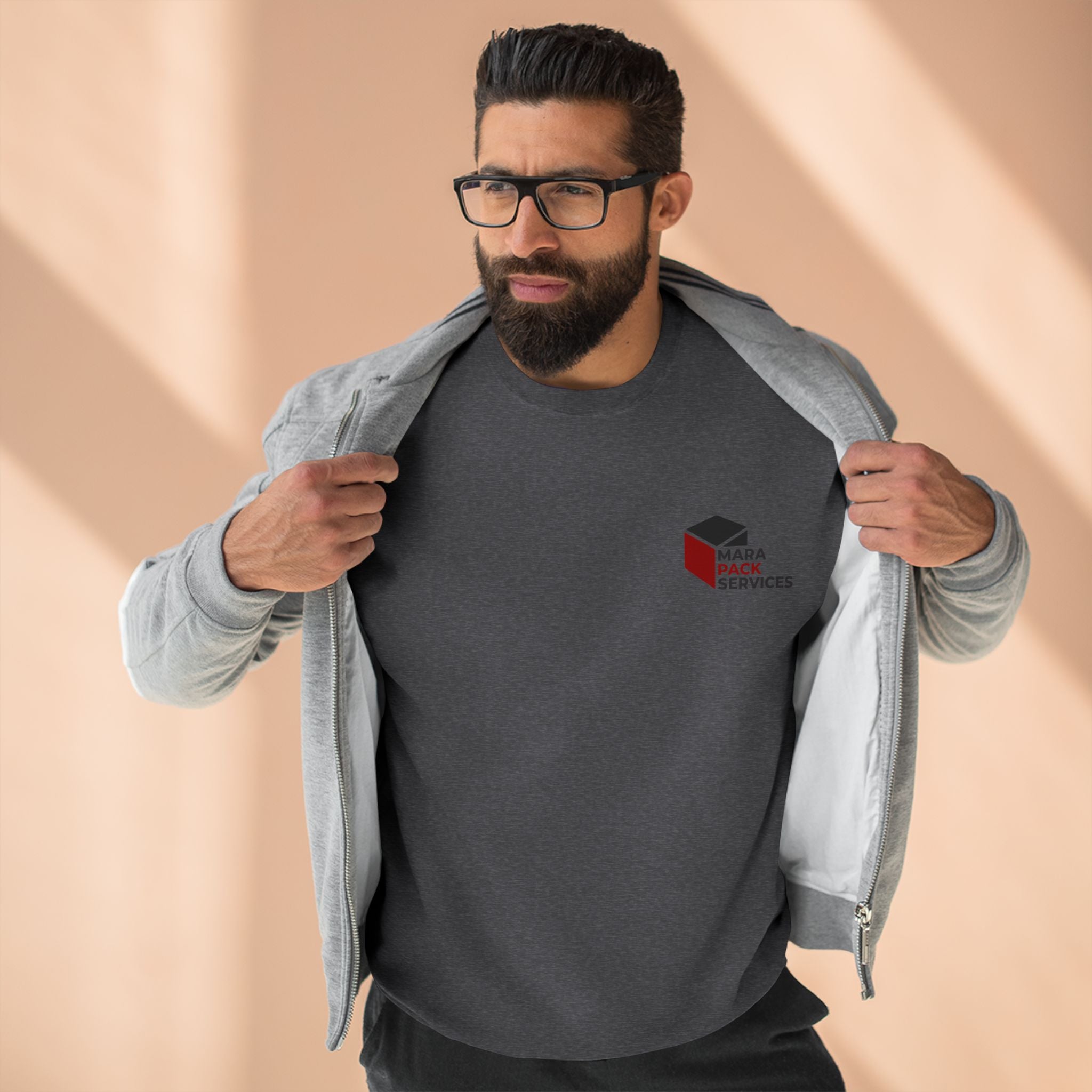Logo Crewneck Sweatshirt — Minimal Small Chest Branding