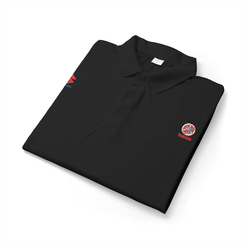 White Embroidered Polo Shirt — Canada Maple Crest & Logo