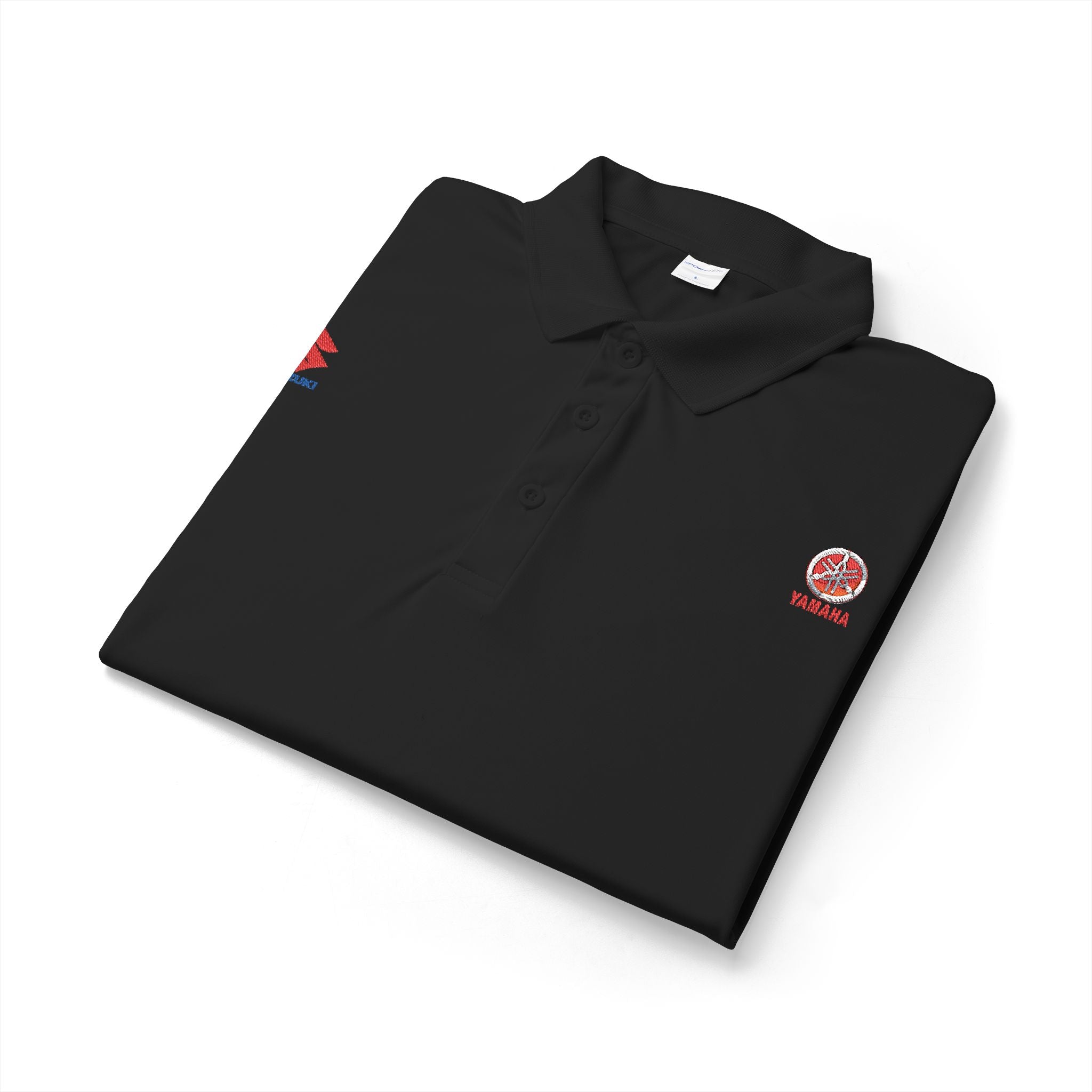 White Embroidered Polo Shirt — Canada Maple Crest & Logo