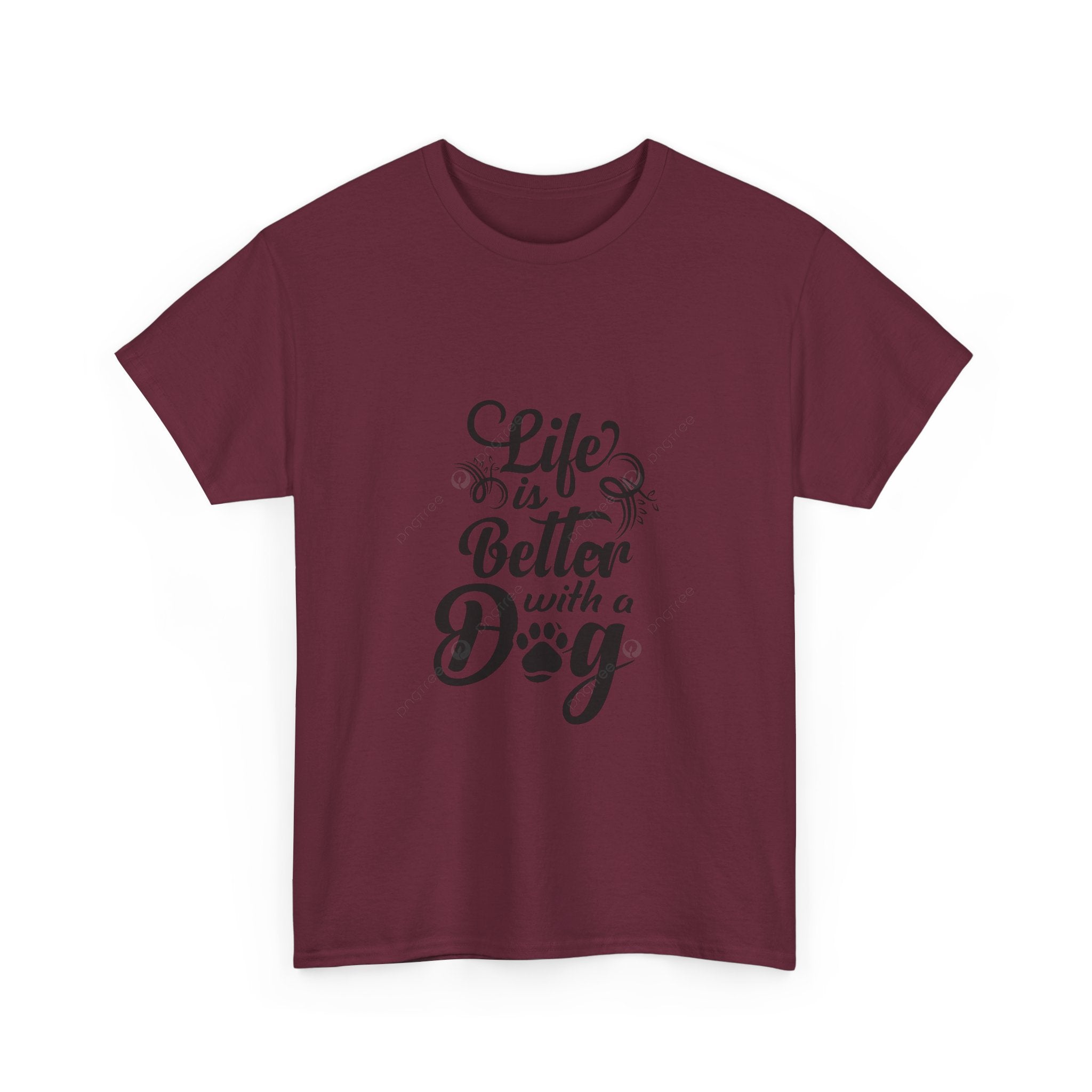 Dog Lover T-Shirt — "Life Is Better With a Dog" Graphic Tee