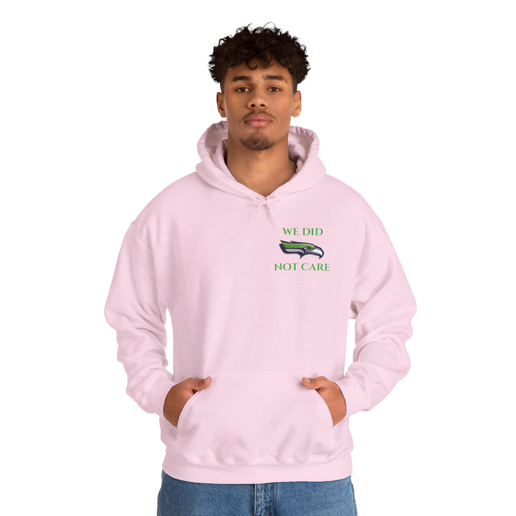 Seahawks 'We Don't Care' Hoodie – Fan Logo Pullover