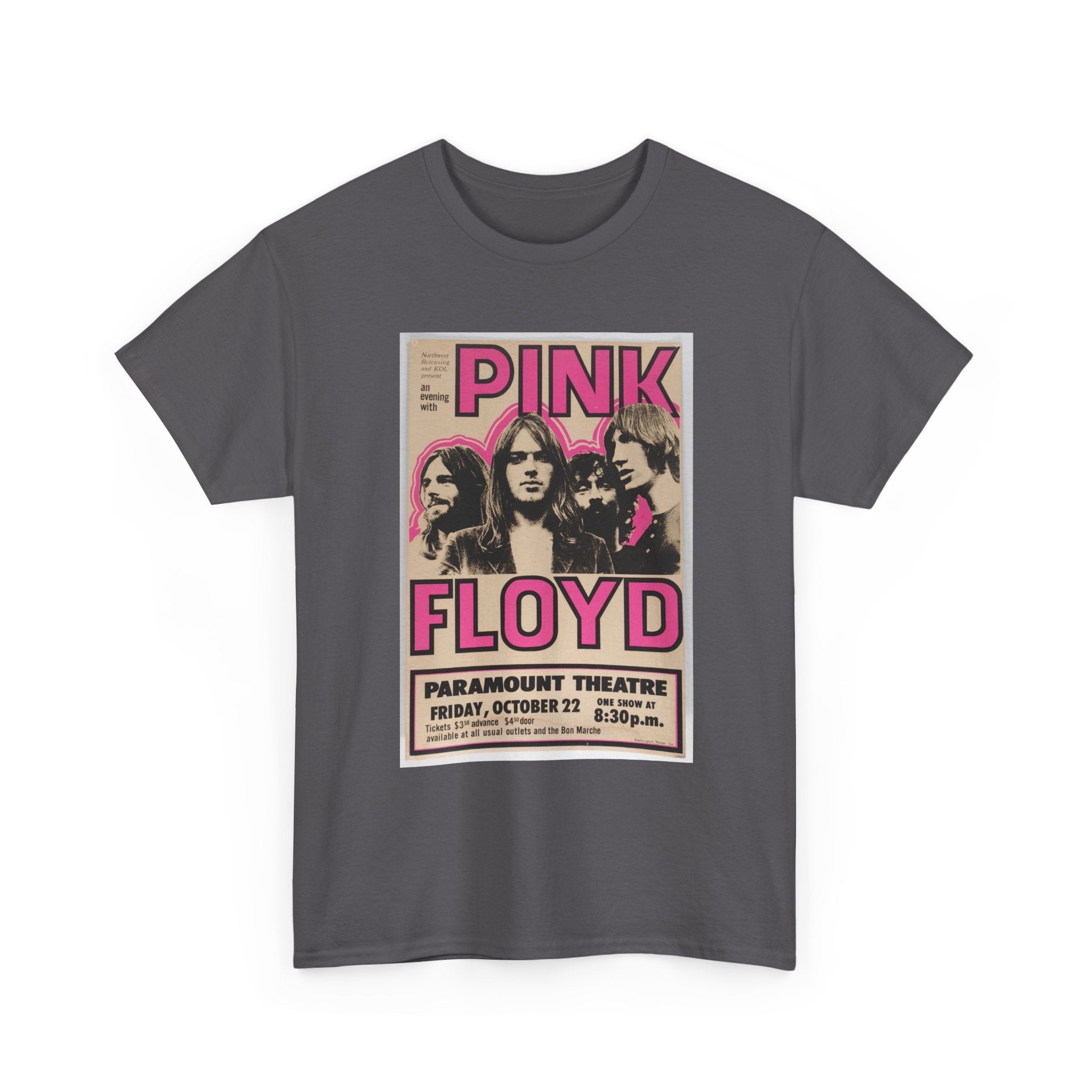 Pink Floyd Vintage Concert Tee — Paramount Theatre Poster Graphic T-Shirt