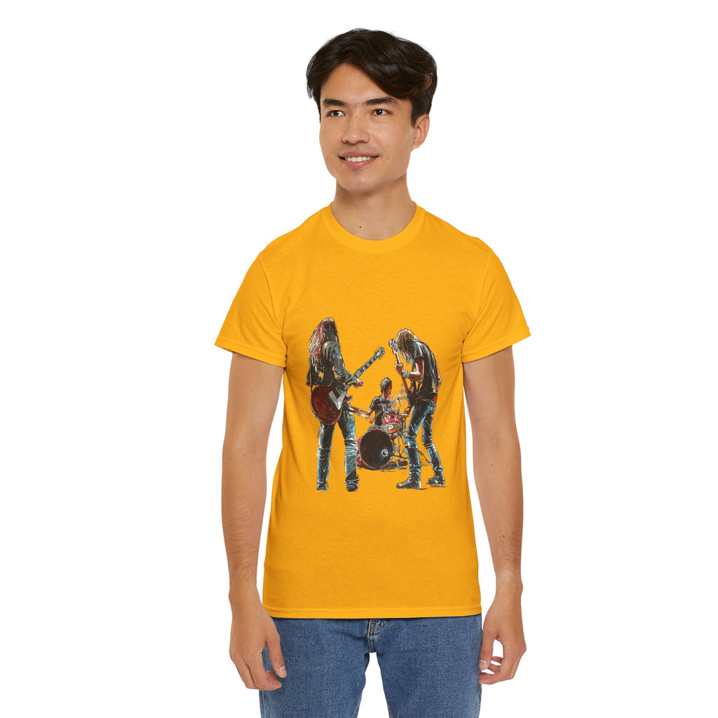 Band Silhouette T‑Shirt — Vintage Rock Band Graphic Tee