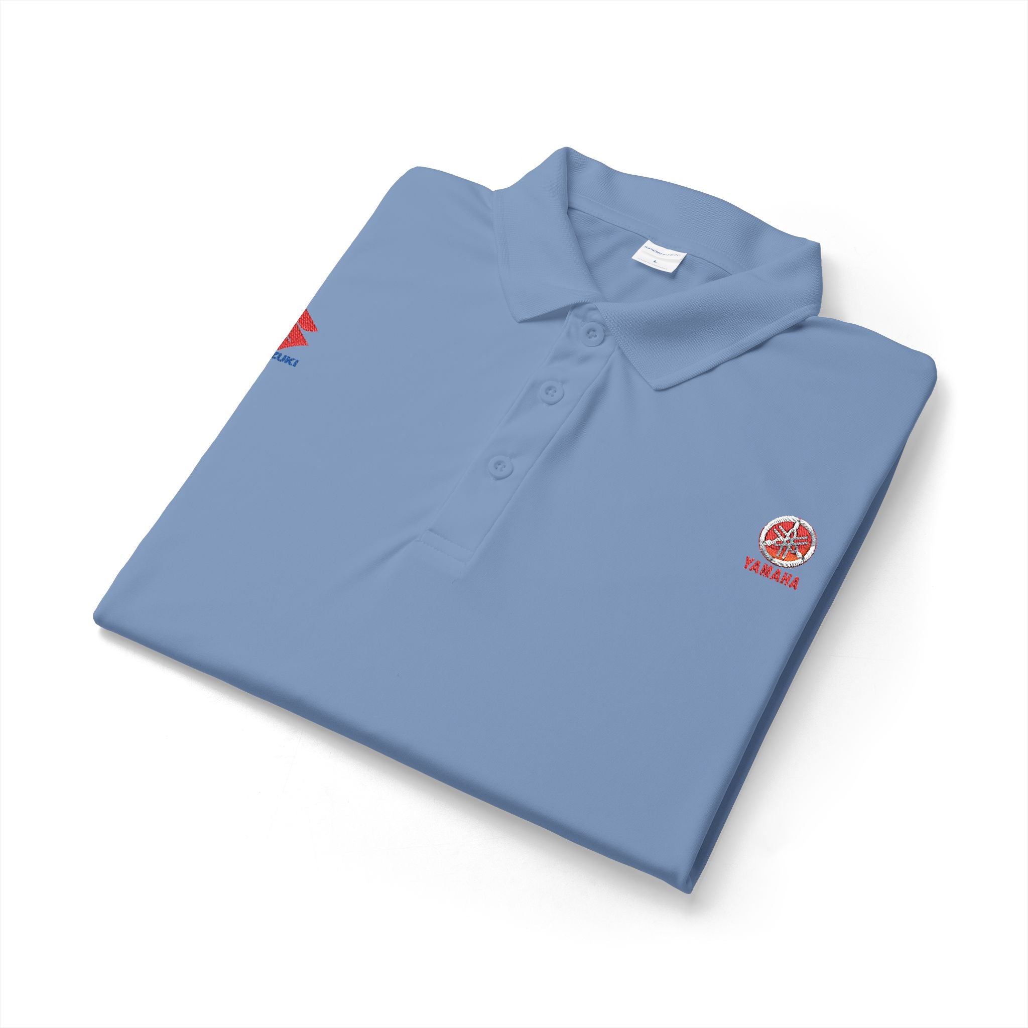 White Embroidered Polo Shirt — Canada Maple Crest & Logo