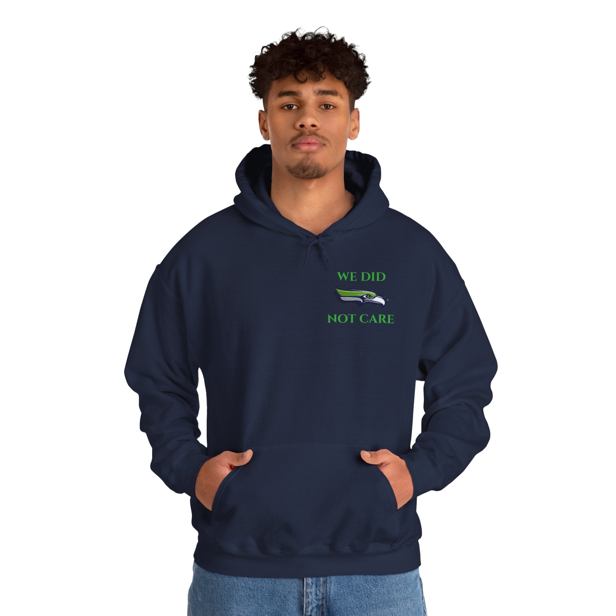 Seahawks 'We Don't Care' Hoodie – Fan Logo Pullover