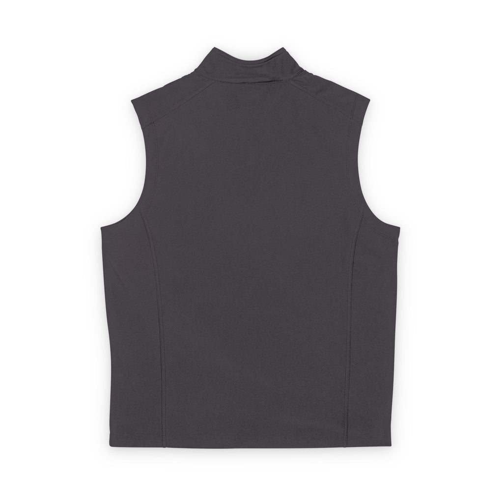 Mens Soft Shell Vest — Tropical Floral Patch Embroidered Chest