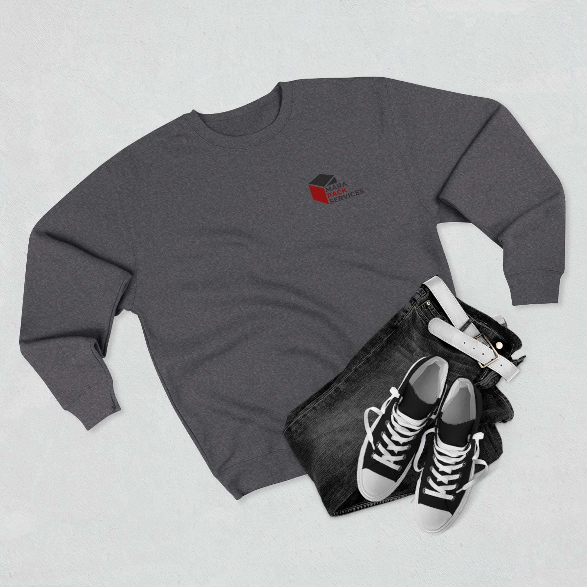 Logo Crewneck Sweatshirt — Minimal Small Chest Branding