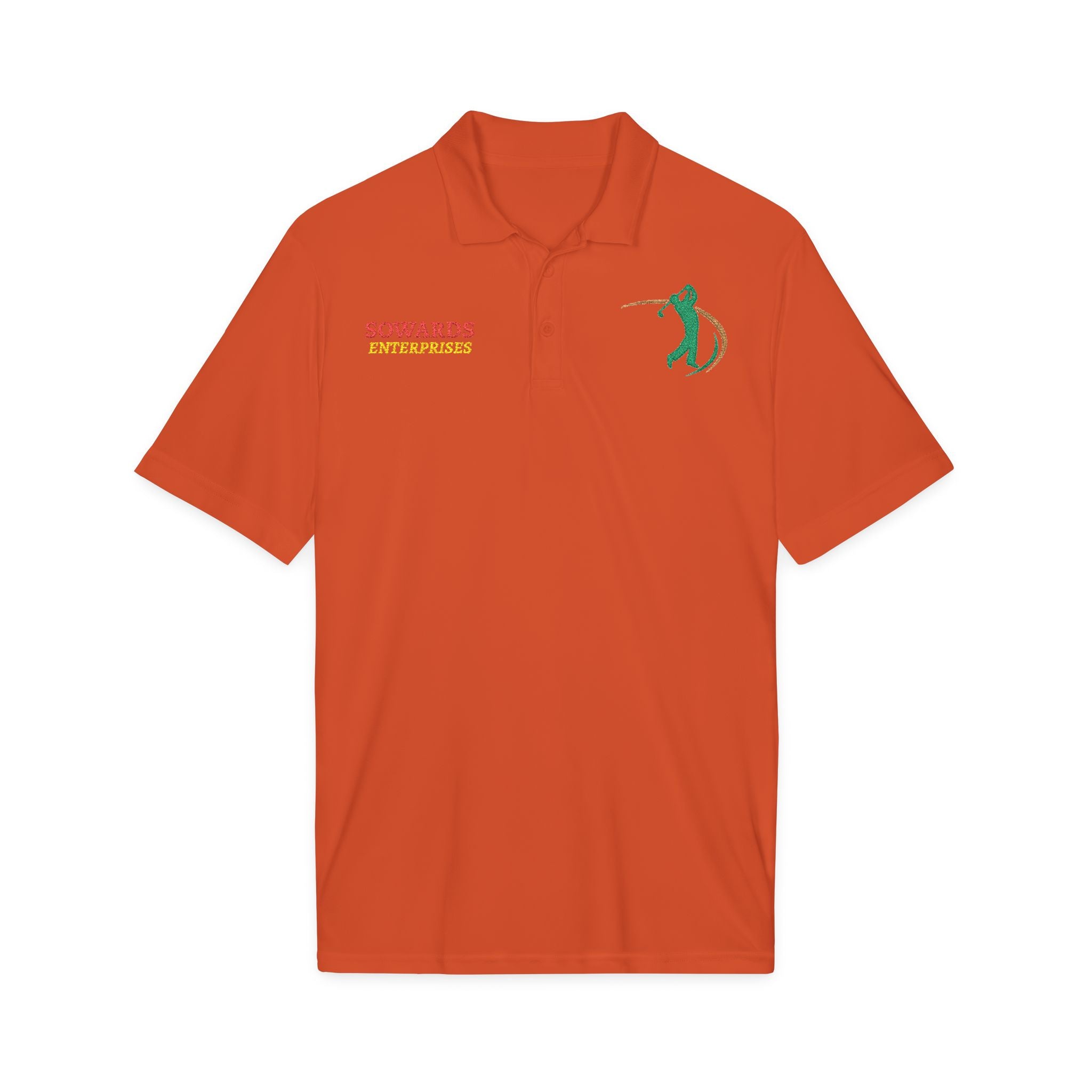 Embroidered Golf Polo — Sowards Golf Logo Performance Shirt