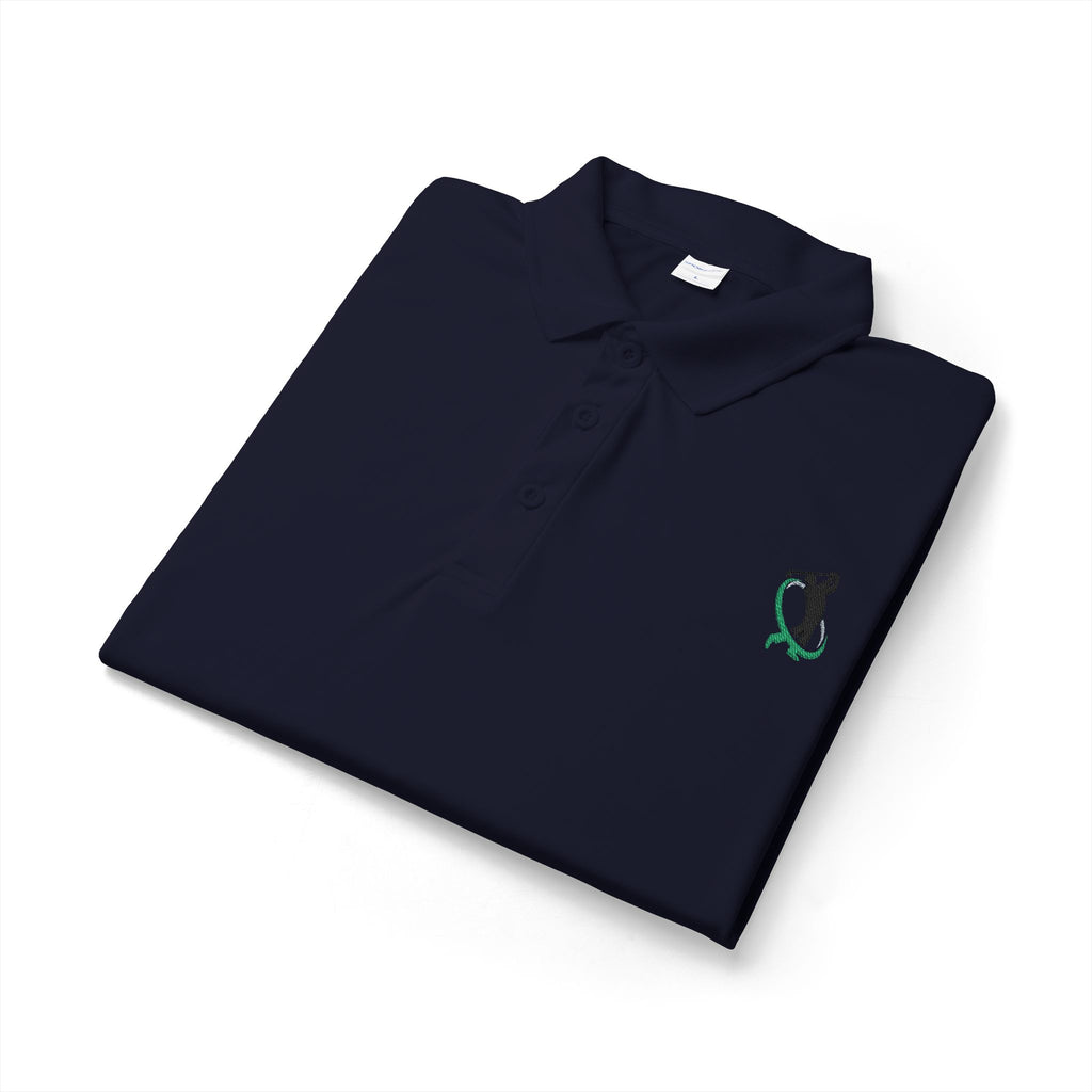 Embroidered Golf Polo Shirt — Small Golfer Logo Performance Polo