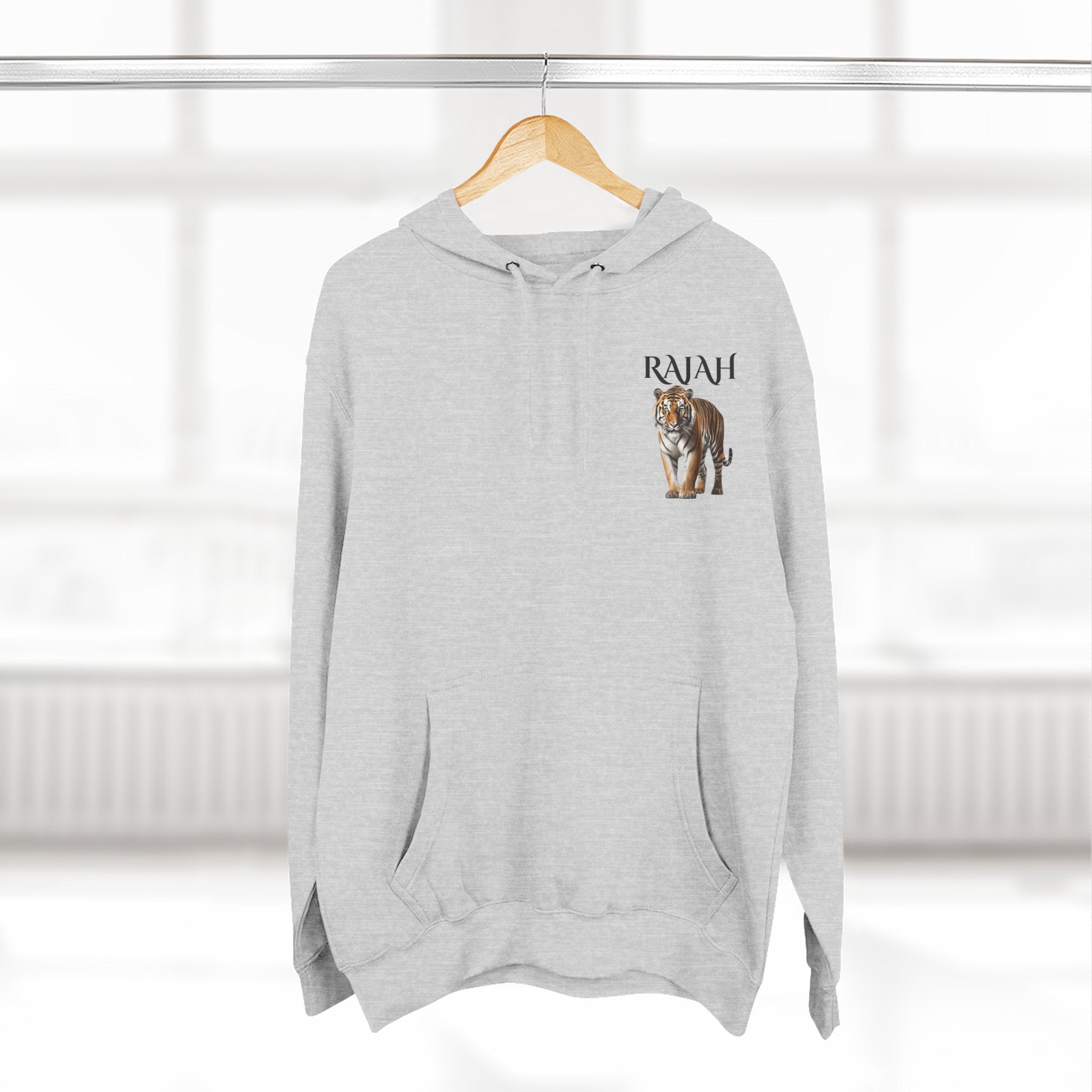 Three-Panel Fleece Hoodie