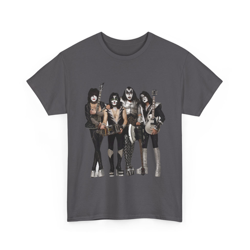 KISS Band Photo Tee – Retro Rock Concert T-Shirt